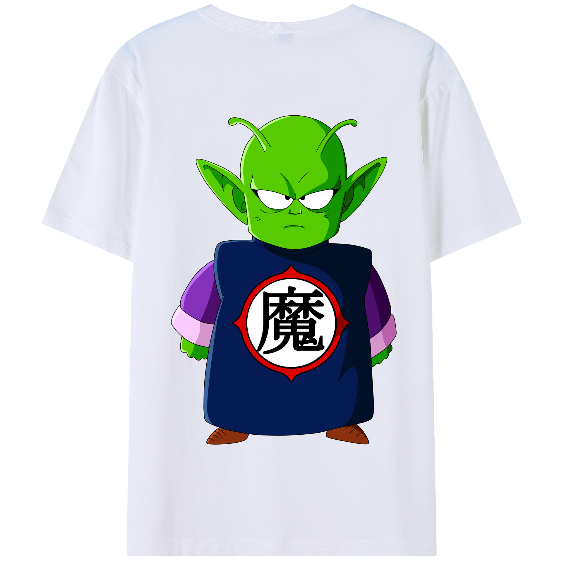 （画像用） ドラゴンボール ピッコロ DRAGON BALL Piccolo 綿100％半袖Tシャツ（背面プリント）