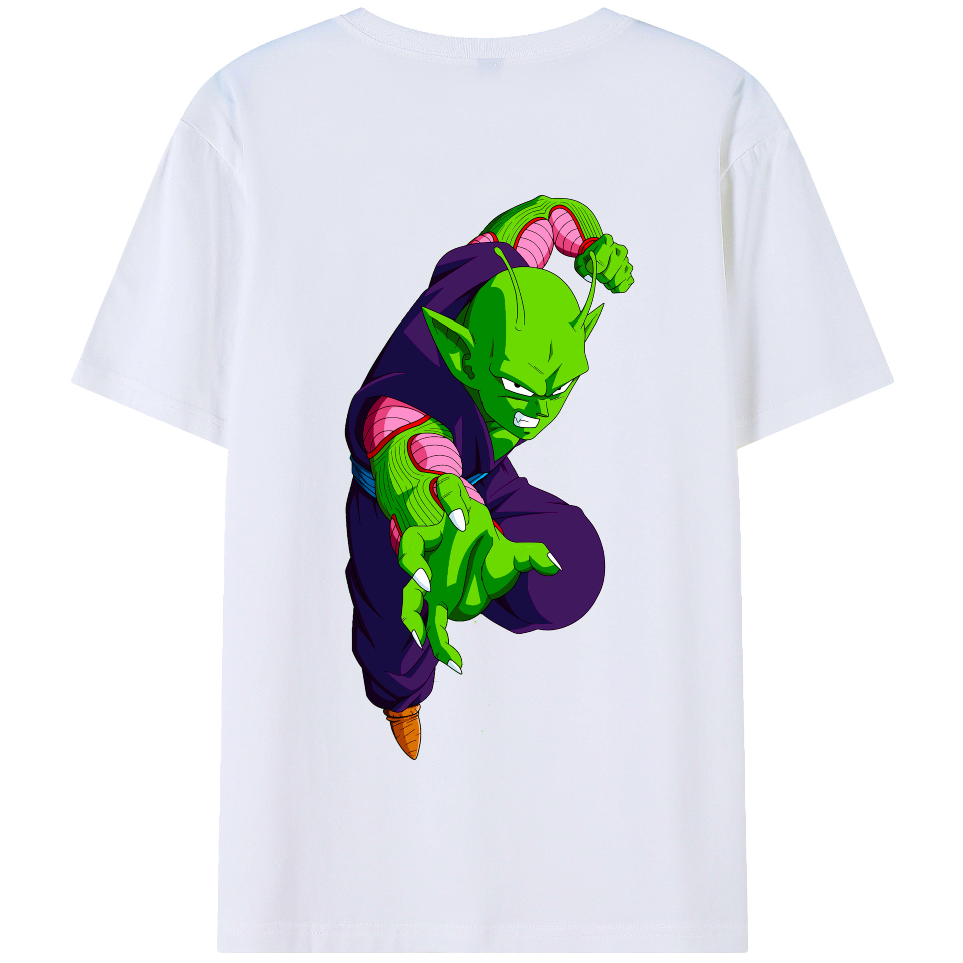 （画像用） ドラゴンボール ピッコロ DRAGON BALL Piccolo 綿100％半袖Tシャツ（背面プリント）