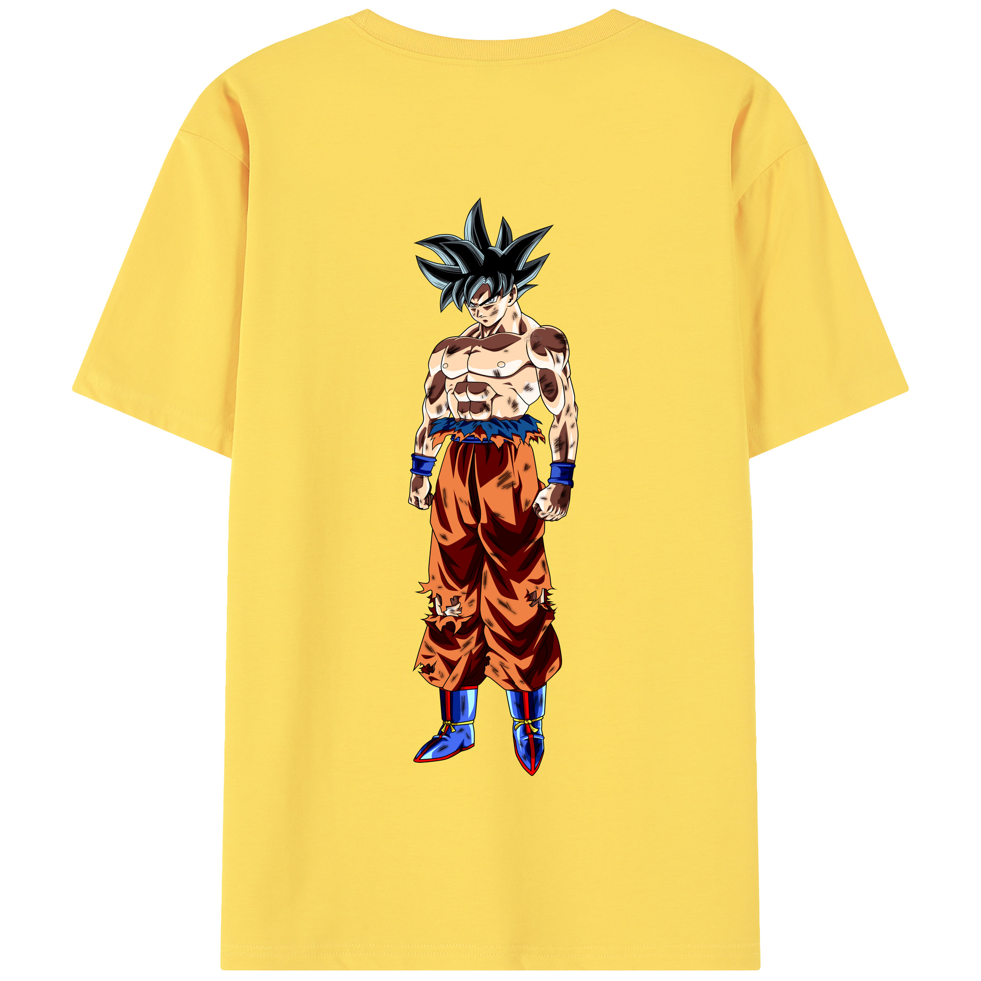 （画像用） ドラゴンボール 孫悟空（そん ごくう）Son Goku カカロット DRAGON BALL Kakarotto 綿100％半袖Tシャツ（背面プリント）
