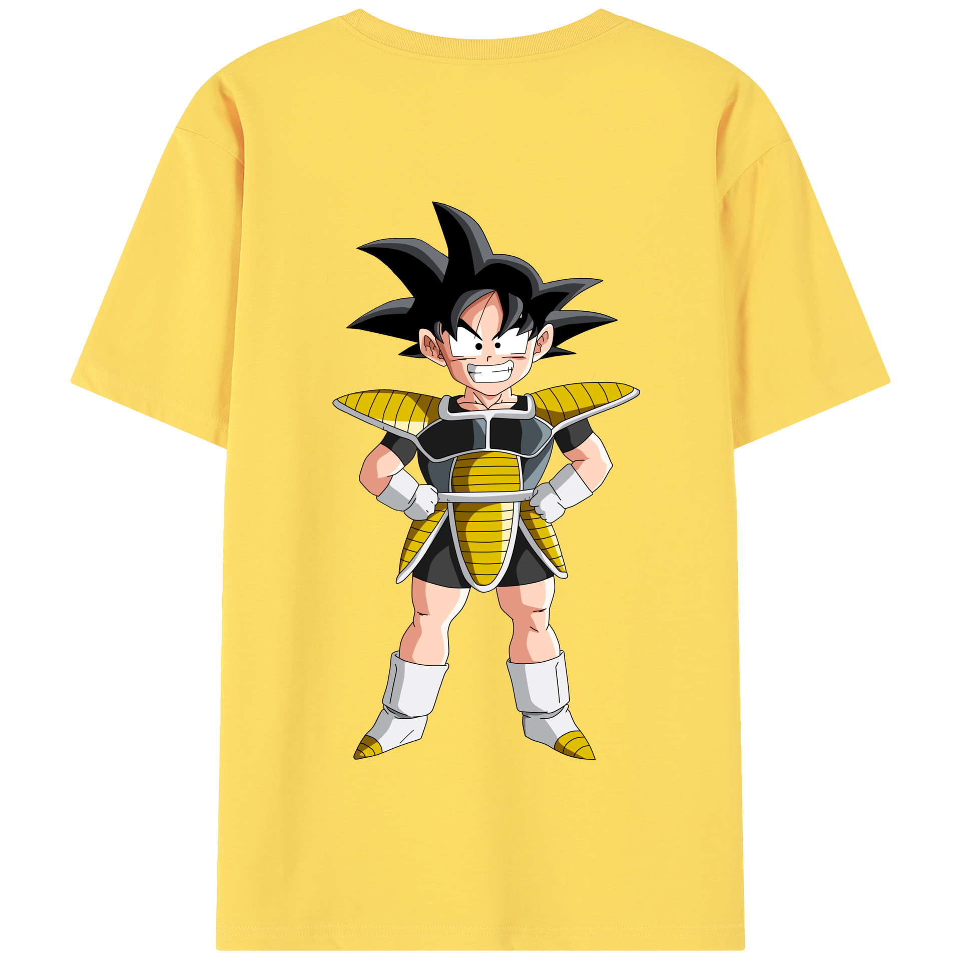 （画像用） ドラゴンボール 孫悟空（そん ごくう）Son Goku カカロット DRAGON BALL Kakarotto 綿100％半袖Tシャツ（背面プリント）