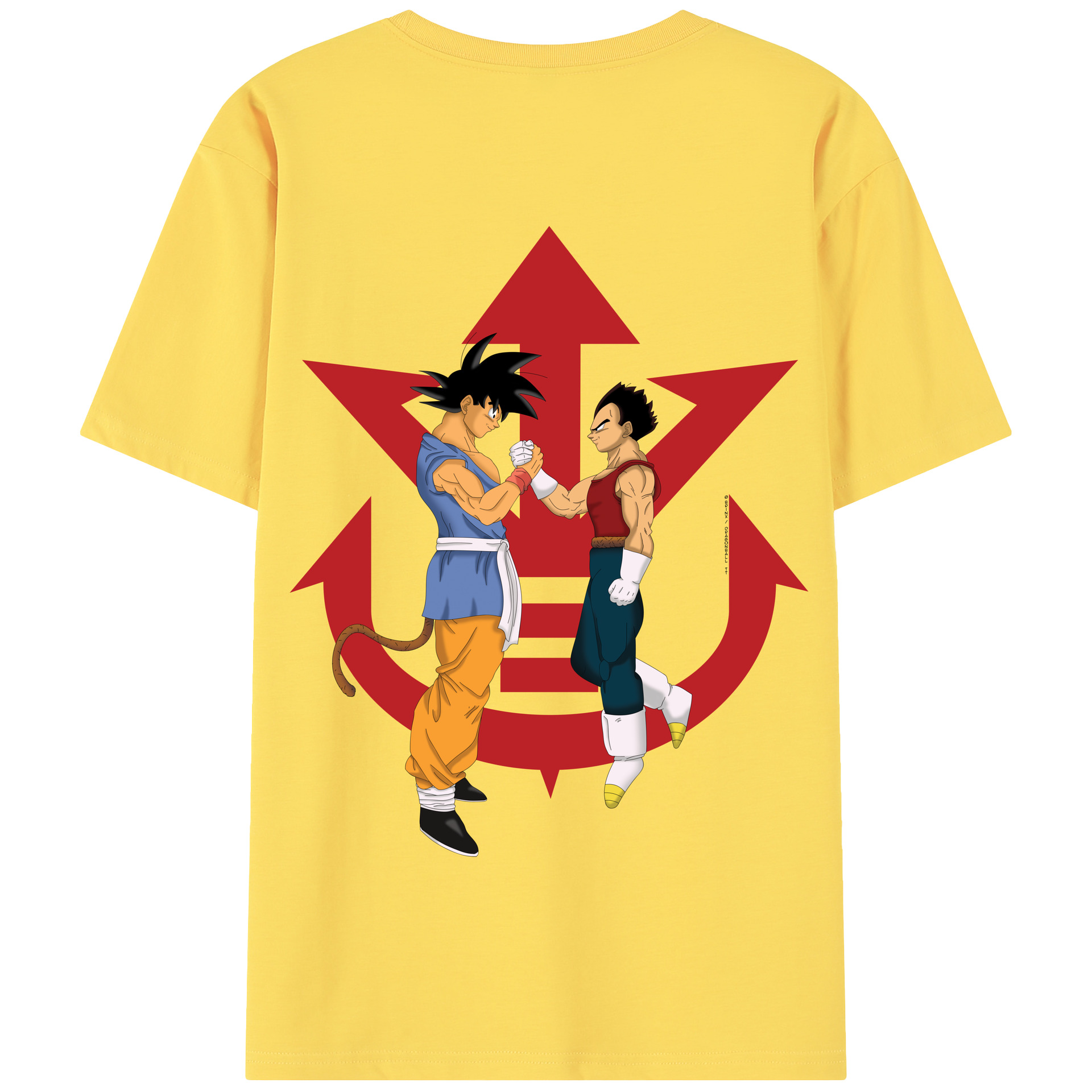 （画像用） ドラゴンボール 孫悟空（そん ごくう）Son Goku カカロット DRAGON BALL Kakarotto 綿100％半袖Tシャツ（背面プリント）