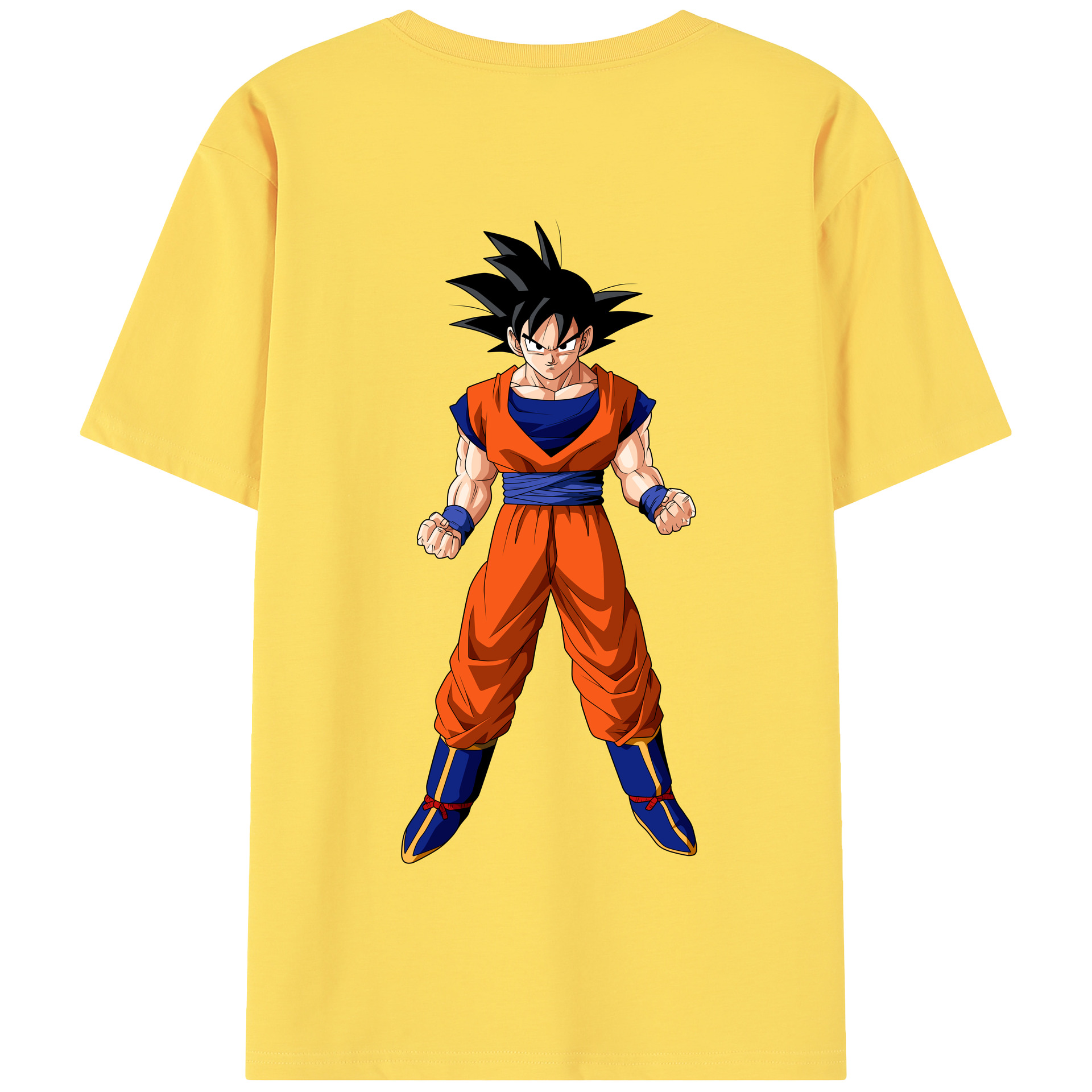 （画像用） ドラゴンボール 孫悟空（そん ごくう）Son Goku カカロット DRAGON BALL Kakarotto 綿100％半袖Tシャツ（背面プリント）