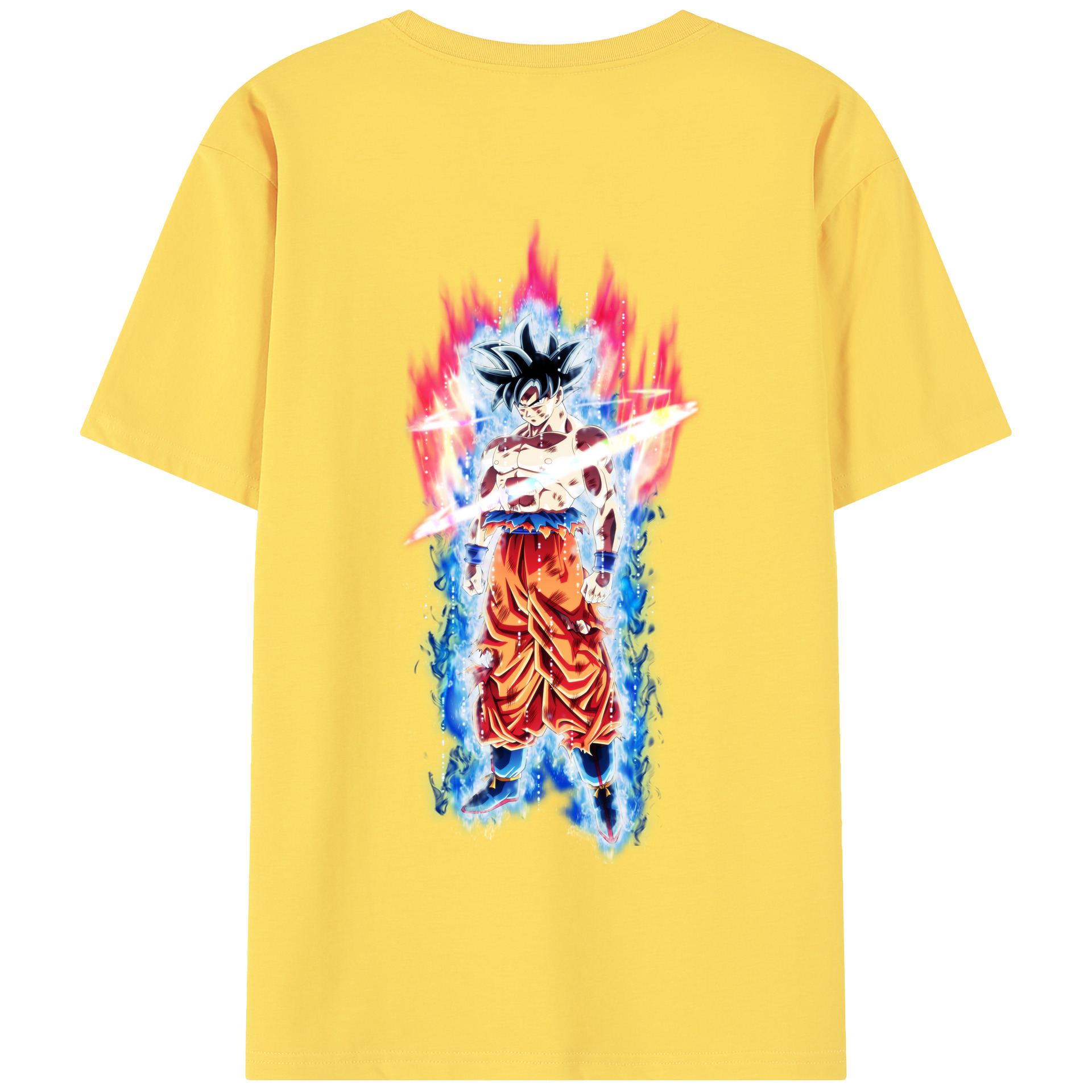 （画像用） ドラゴンボール 孫悟空（そん ごくう）Son Goku カカロット DRAGON BALL Kakarotto 綿100％半袖Tシャツ（背面プリント）