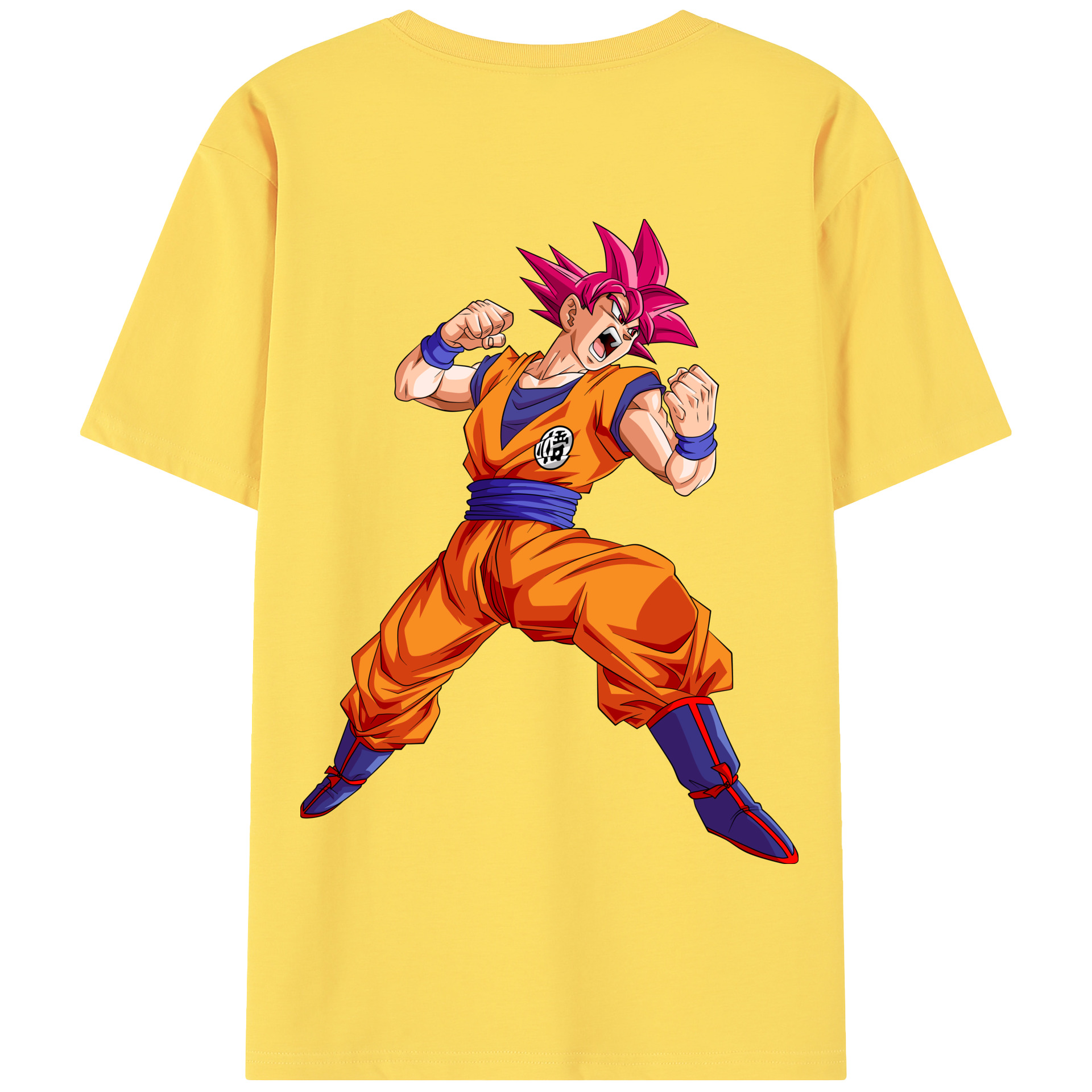 （画像用） ドラゴンボール 孫悟空（そん ごくう）Son Goku カカロット DRAGON BALL Kakarotto 綿100％半袖Tシャツ（背面プリント）