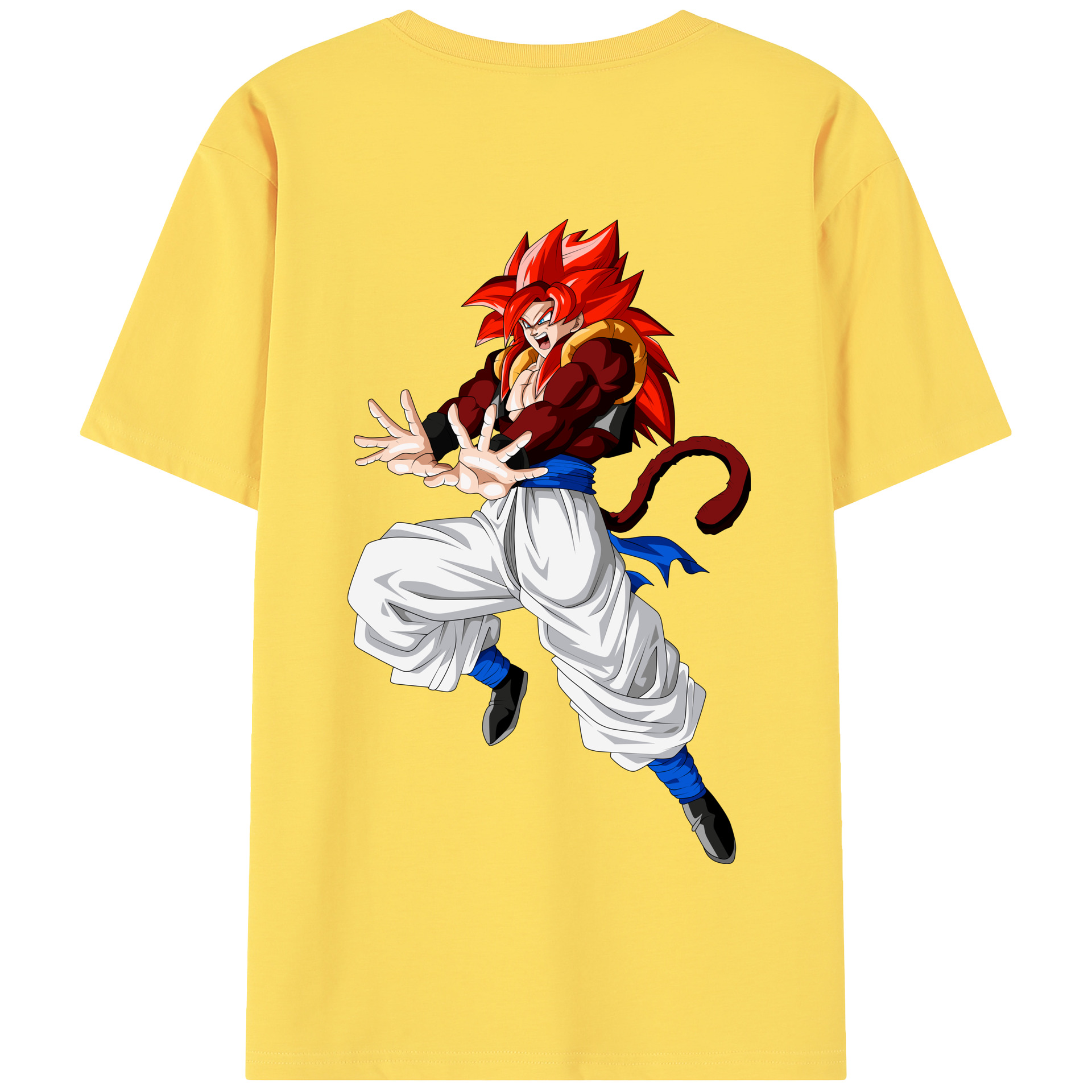 （画像用） ドラゴンボール 孫悟空（そん ごくう）Son Goku カカロット DRAGON BALL Kakarotto 綿100％半袖Tシャツ（背面プリント）