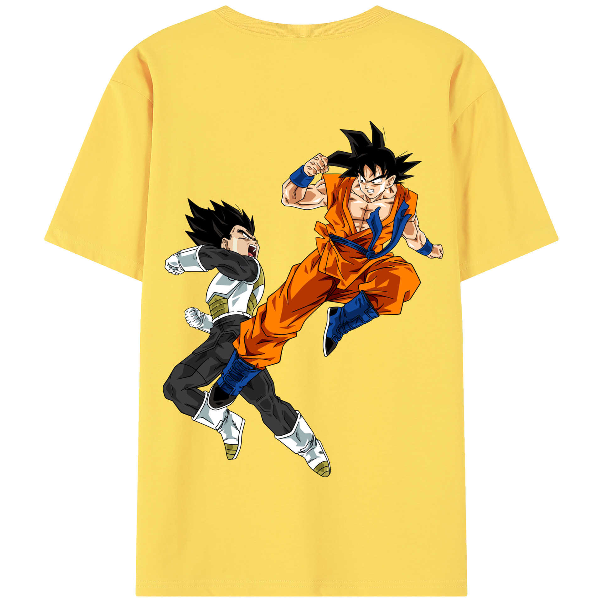 （画像用） ドラゴンボール 孫悟空（そん ごくう）Son Goku カカロット DRAGON BALL Kakarotto 綿100％半袖Tシャツ（背面プリント）