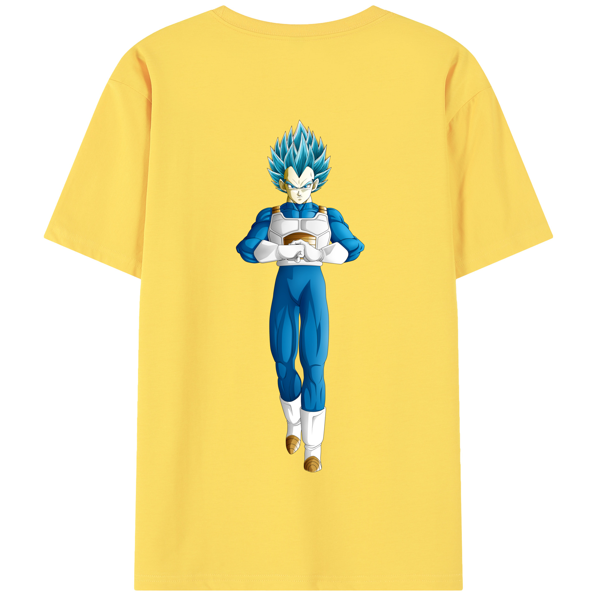 （画像用） ドラゴンボール ベジータ四世（Bejīta Yonsei）DRAGON BALL Vegeta IV 綿100％半袖Tシャツ（背面プリント）