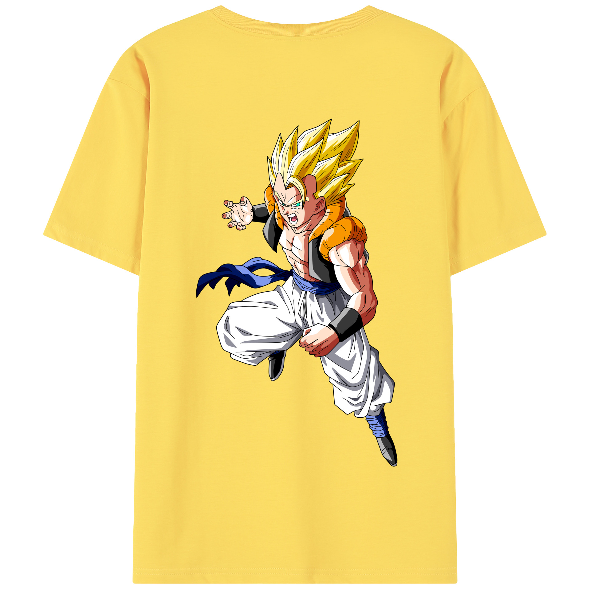 （画像用） ドラゴンボール ベジータ四世（Bejīta Yonsei）DRAGON BALL Vegeta IV 綿100％半袖Tシャツ（背面プリント）