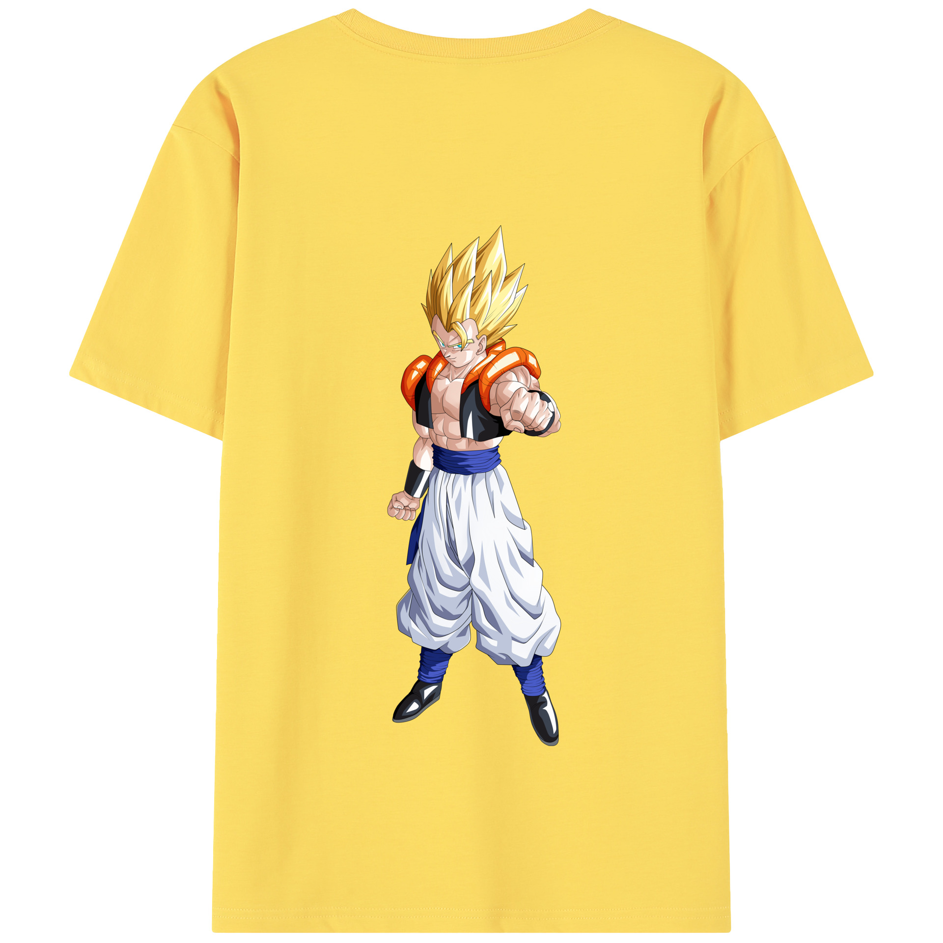 （画像用） ドラゴンボール ベジータ四世（Bejīta Yonsei）DRAGON BALL Vegeta IV 綿100％半袖Tシャツ（背面プリント）