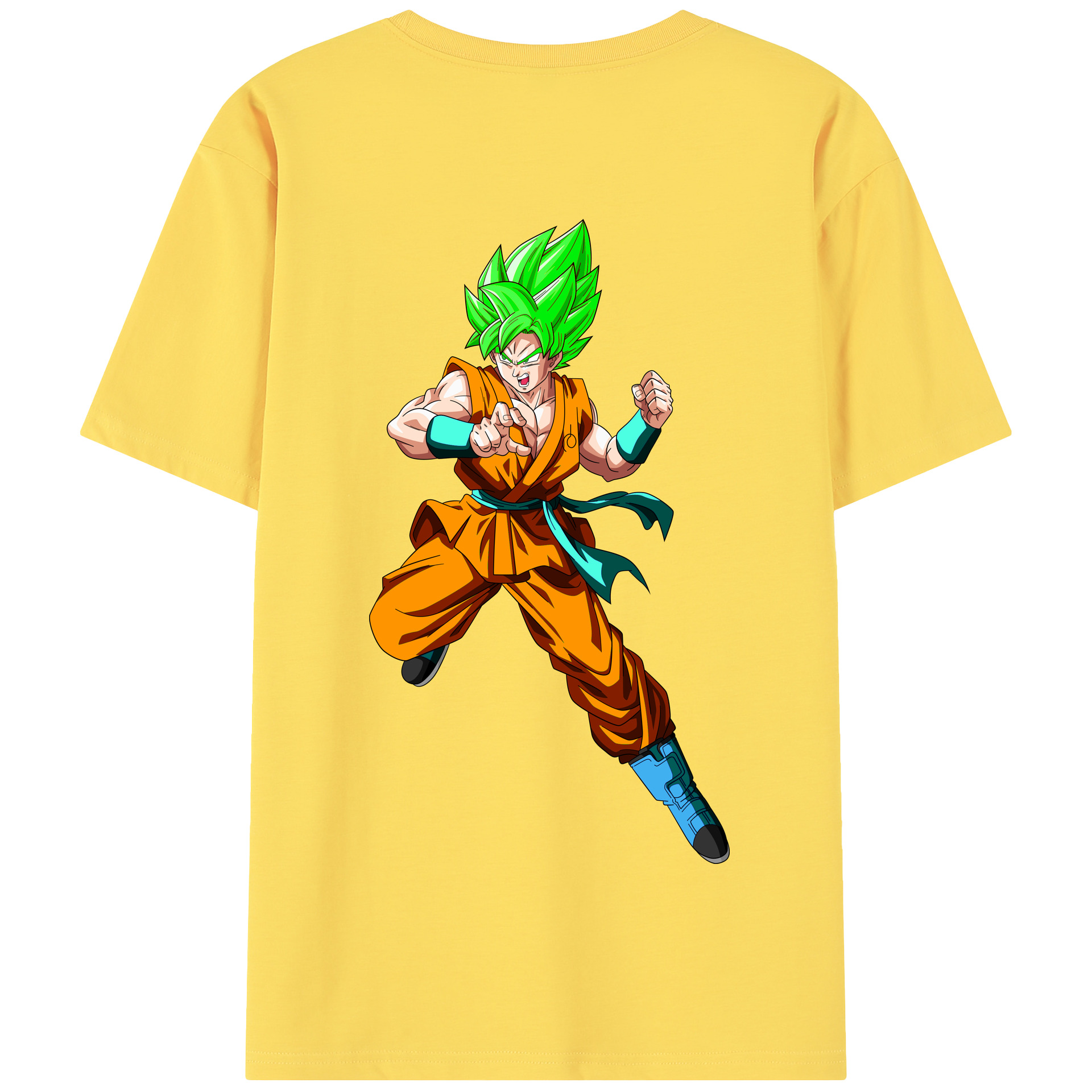 （画像用） ドラゴンボール 孫 悟飯（そんごはん）DRAGON BALL Son Gohan 綿100％半袖Tシャツ（背面プリント）