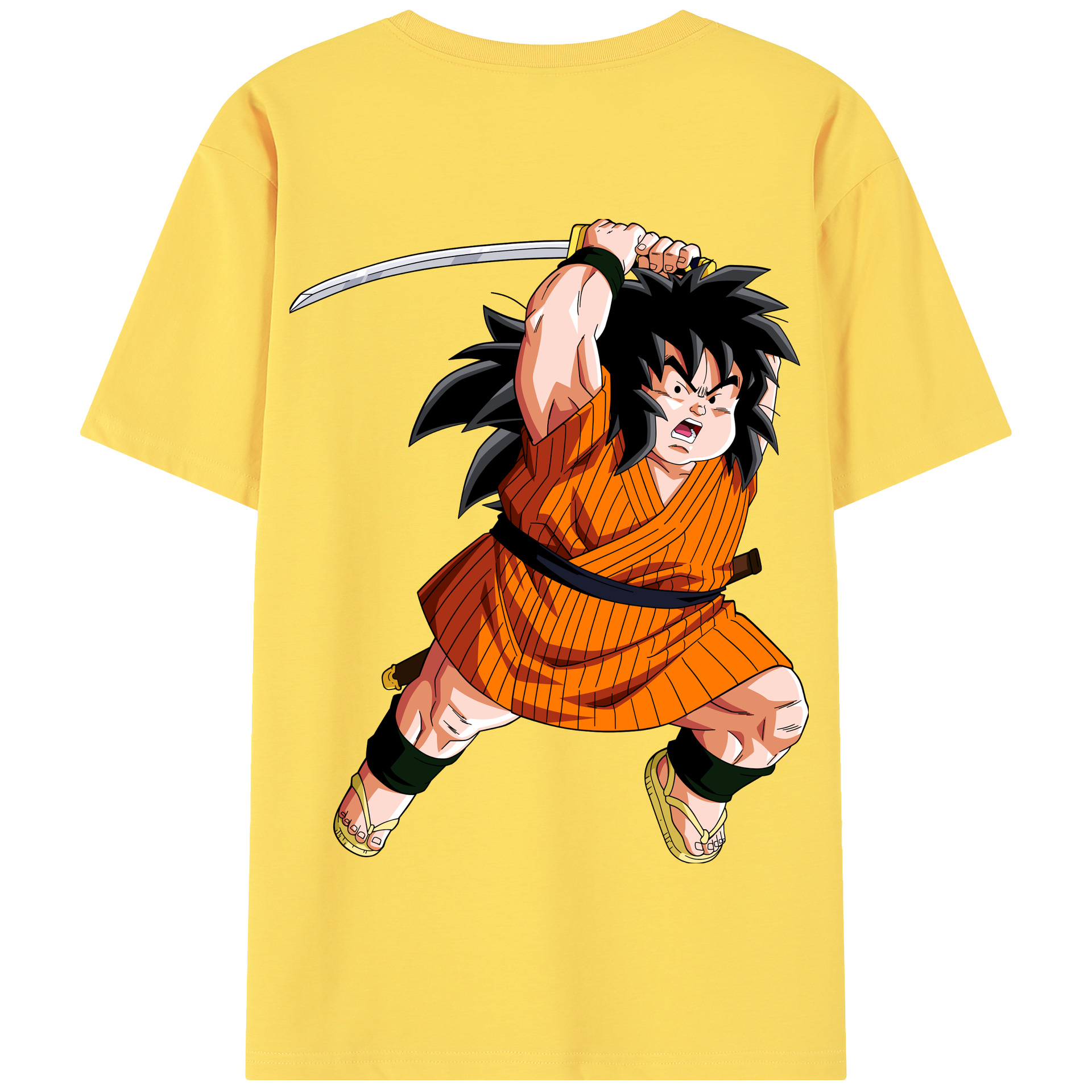 （画像用） ドラゴンボール やじろべえ DRAGON BALL Yajirobe 綿100％半袖Tシャツ（背面プリント）