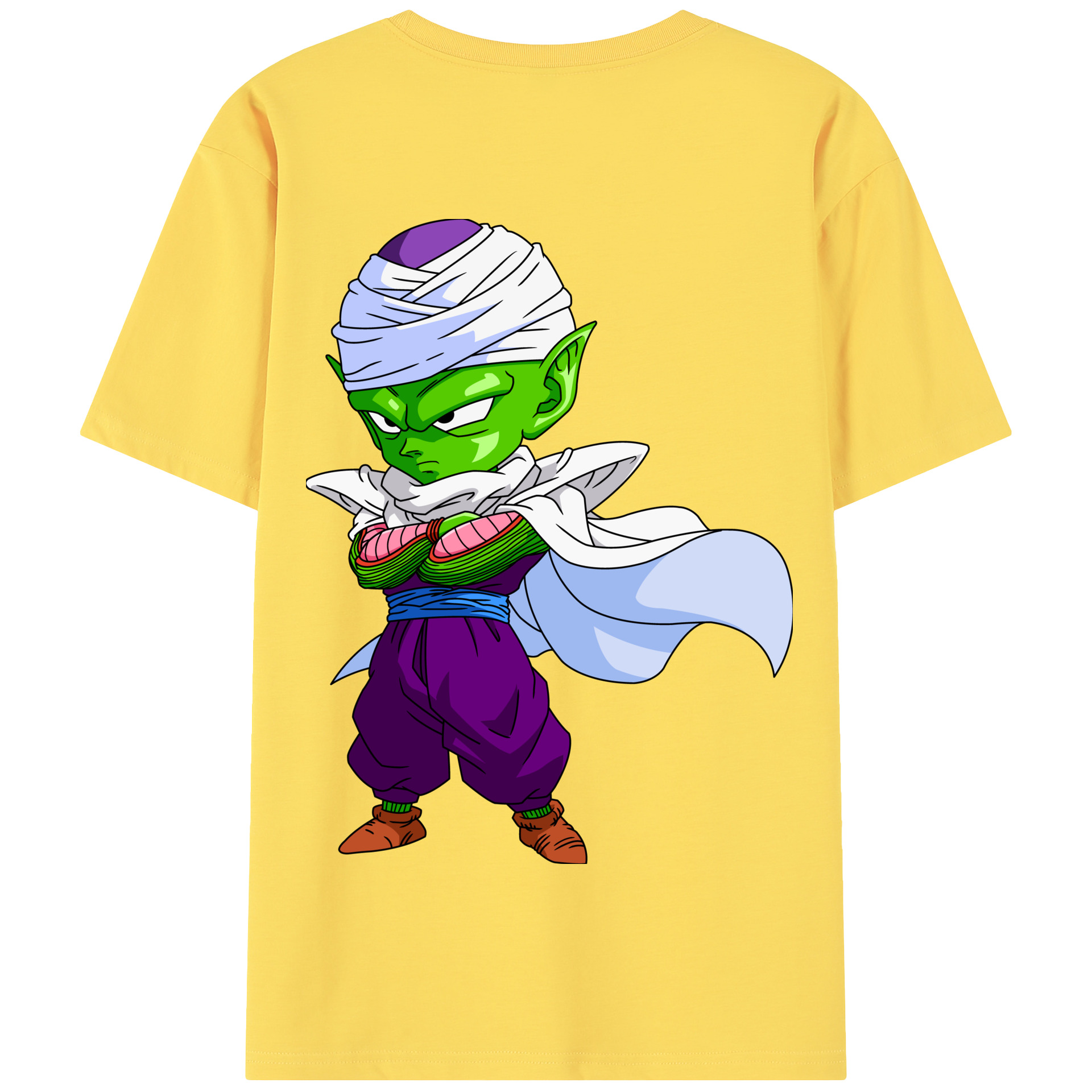 （画像用） ドラゴンボール ピッコロ DRAGON BALL Piccolo 綿100％半袖Tシャツ（背面プリント）