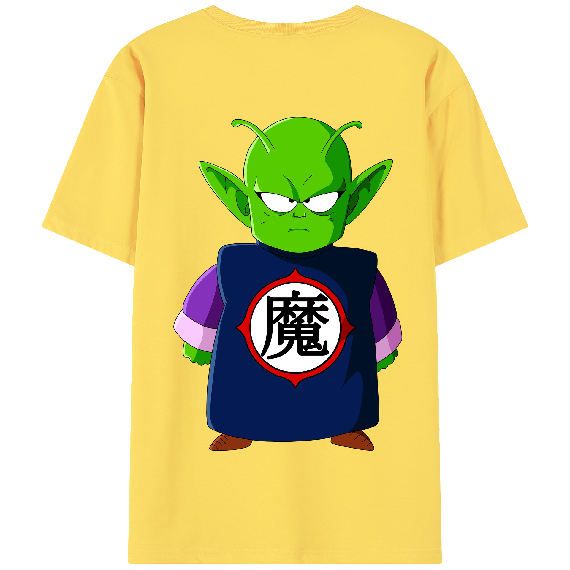 （画像用） ドラゴンボール ピッコロ DRAGON BALL Piccolo 綿100％半袖Tシャツ（背面プリント）