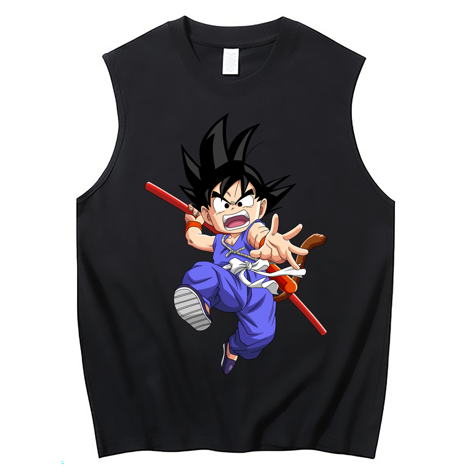 （画像用） ドラゴンボール 孫悟空（そん ごくう）Son Goku カカロット DRAGON BALL Kakarotto コットン100％タンクトップ（フロントプリント）