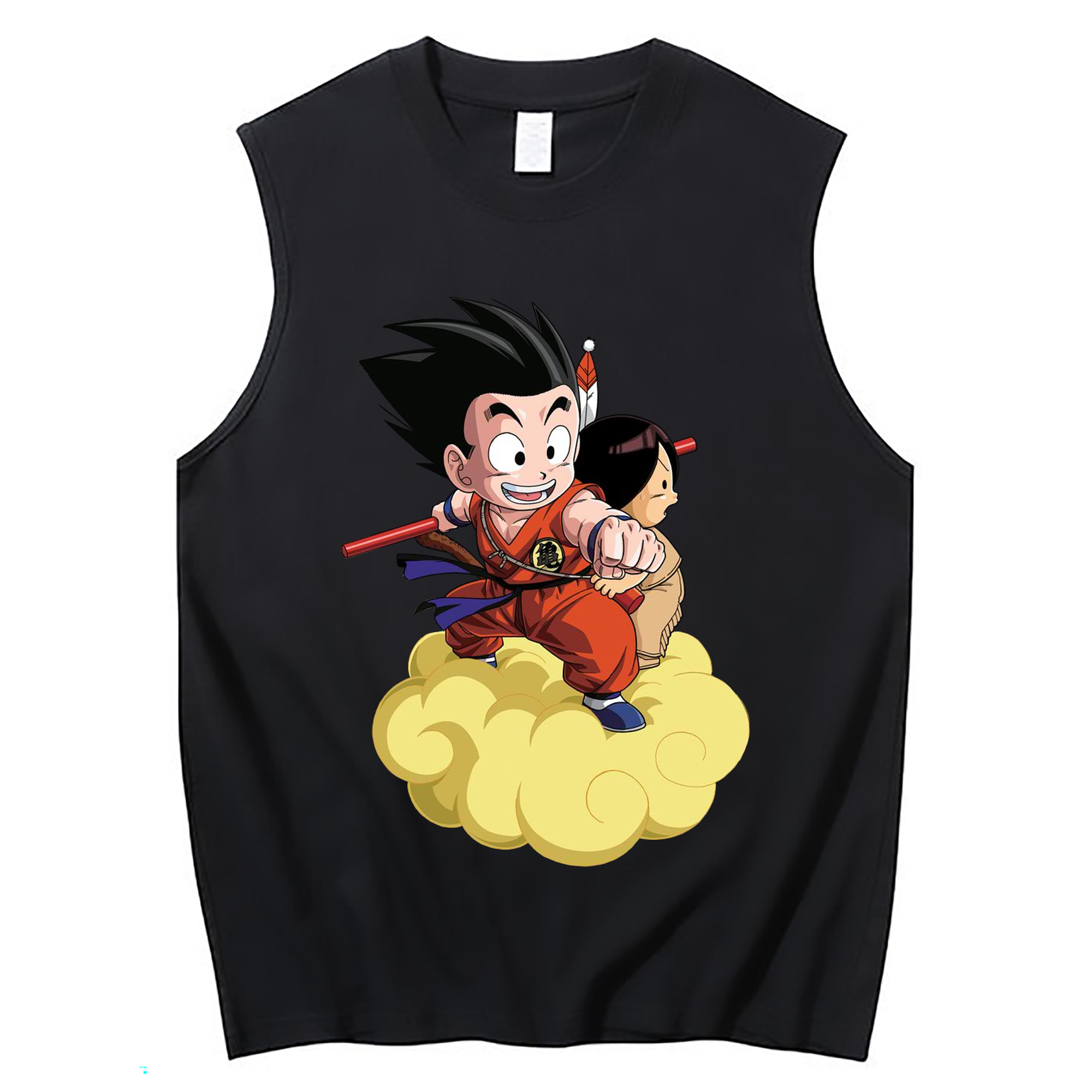 （画像用） ドラゴンボール 孫悟空（そん ごくう）Son Goku カカロット DRAGON BALL Kakarotto コットン100％タンクトップ（フロントプリント）