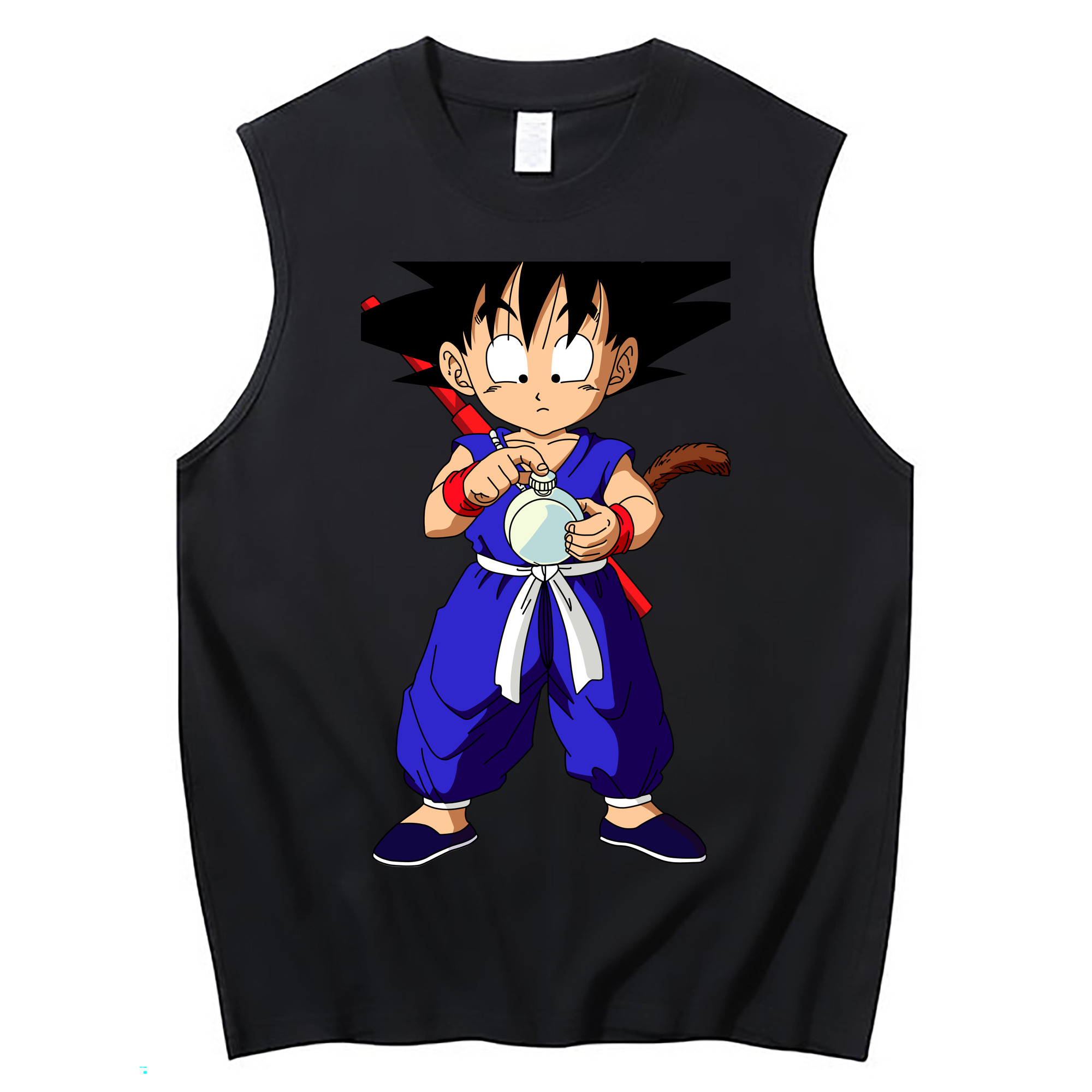 （画像用） ドラゴンボール 孫悟空（そん ごくう）Son Goku カカロット DRAGON BALL Kakarotto コットン100％タンクトップ（フロントプリント）