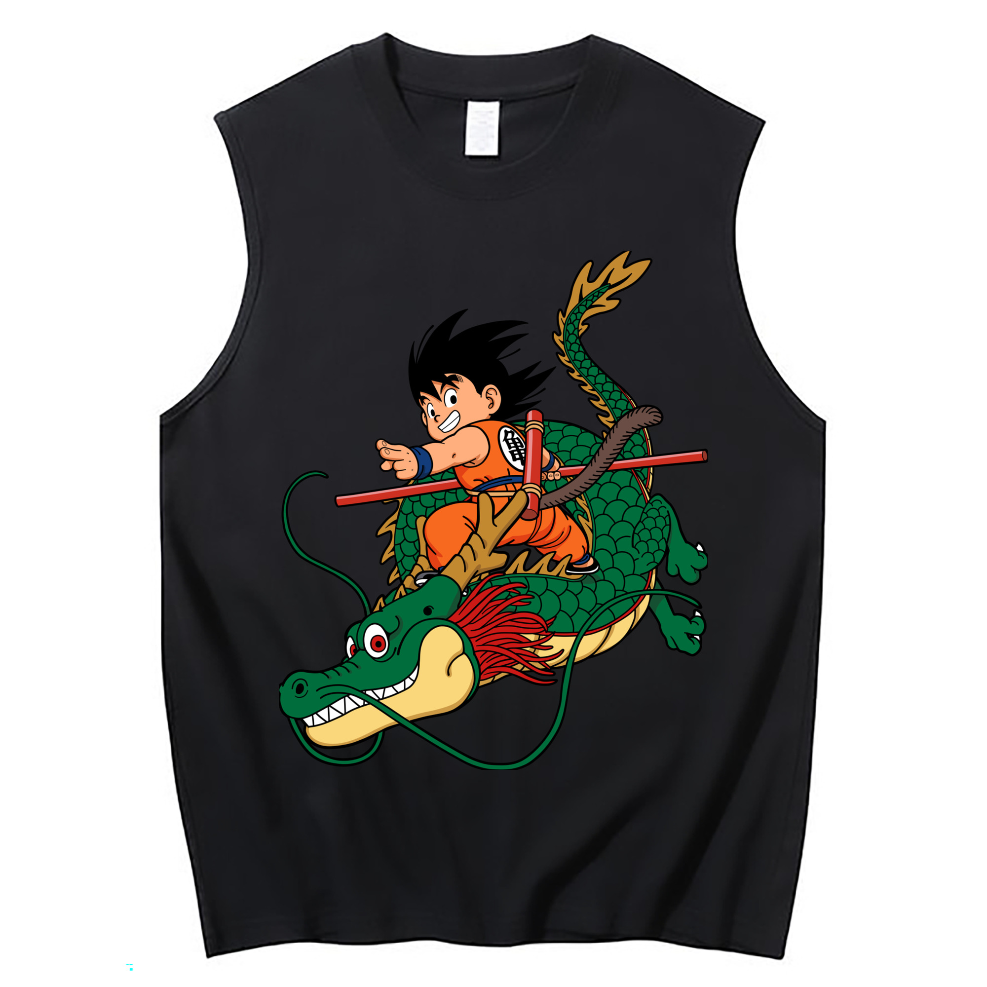 （画像用） ドラゴンボール 孫悟空（そん ごくう）Son Goku カカロット DRAGON BALL Kakarotto コットン100％タンクトップ（フロントプリント）