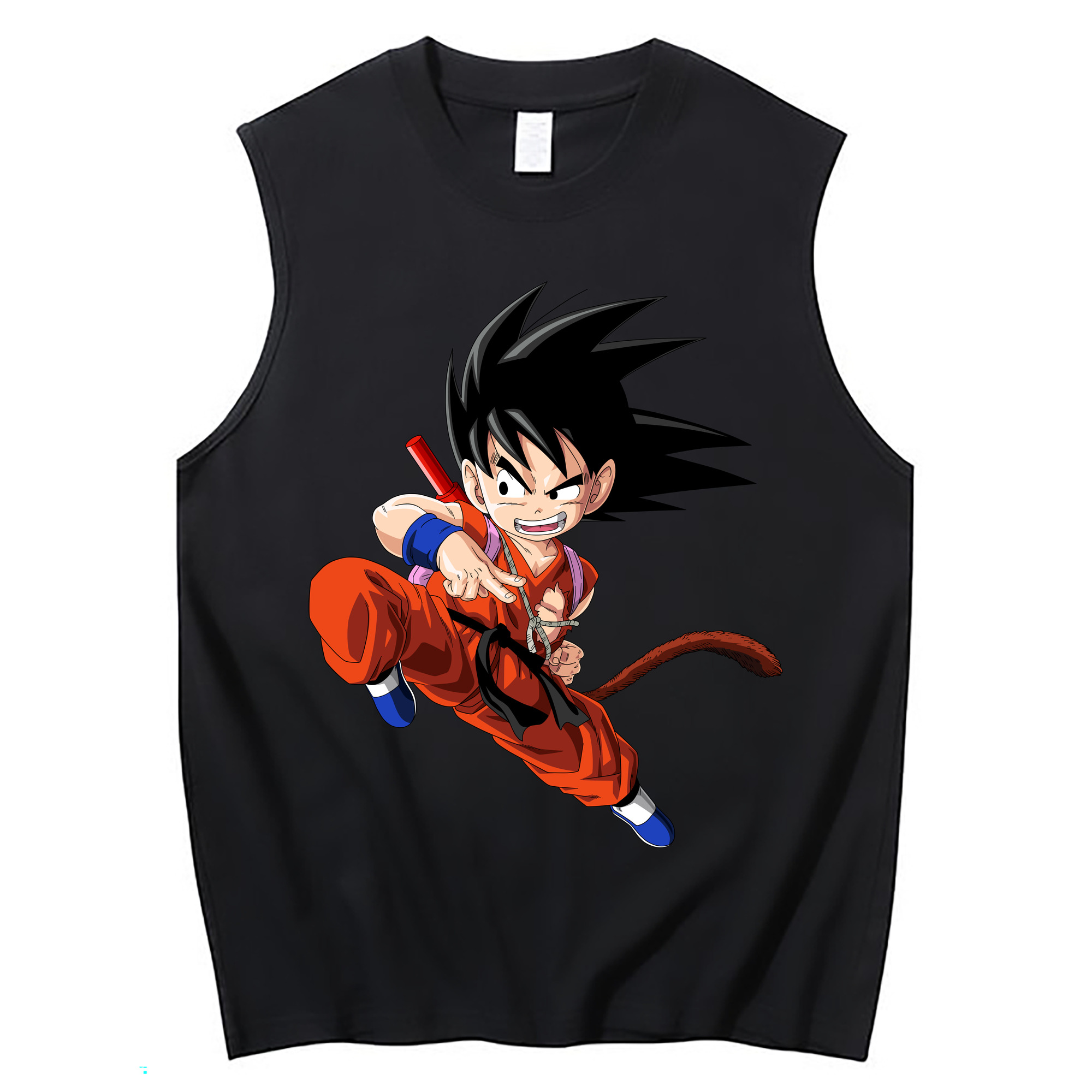 （画像用） ドラゴンボール 孫悟空（そん ごくう）Son Goku カカロット DRAGON BALL Kakarotto コットン100％タンクトップ（フロントプリント）