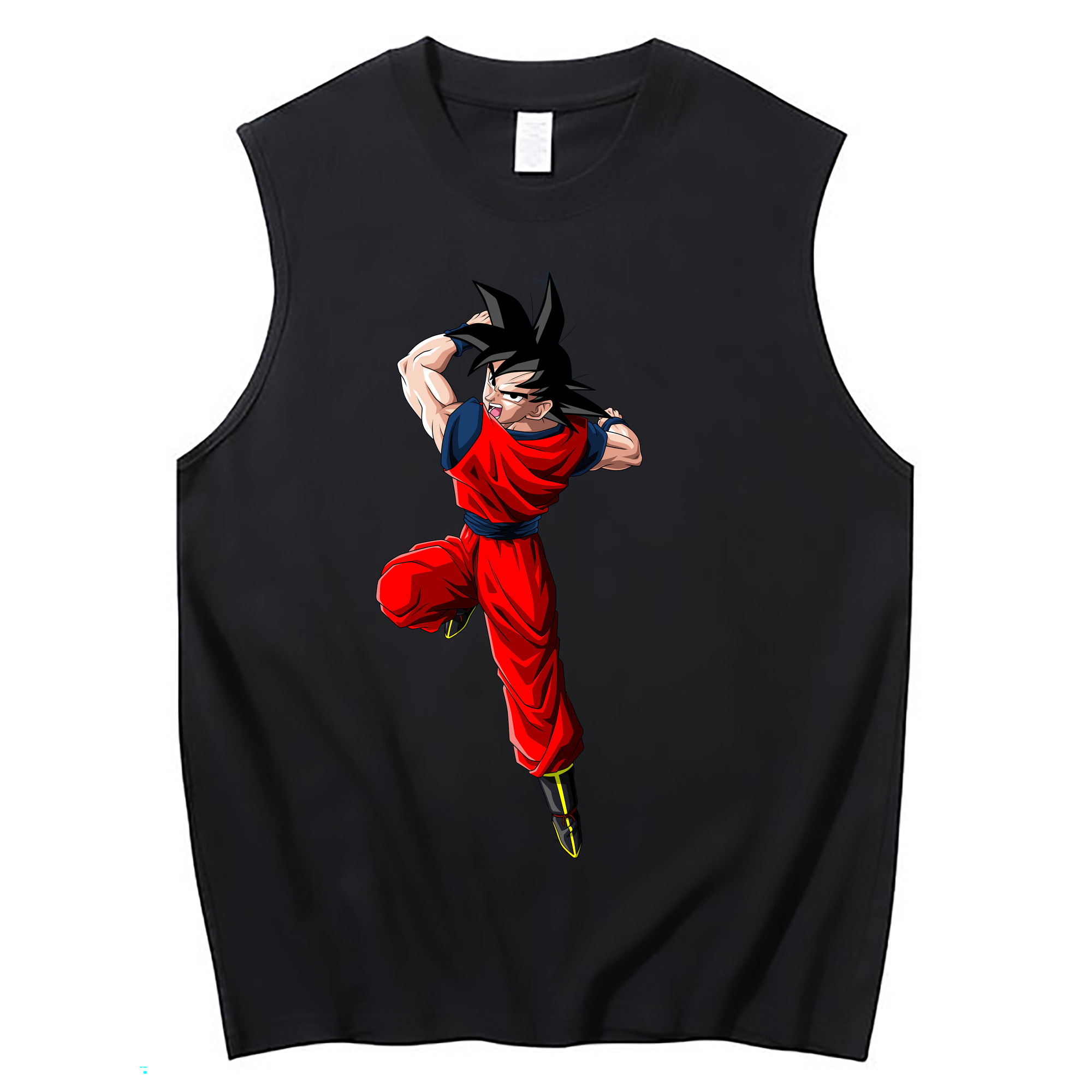 （画像用） ドラゴンボール 孫悟空（そん ごくう）Son Goku カカロット DRAGON BALL Kakarotto コットン100％タンクトップ（フロントプリント）