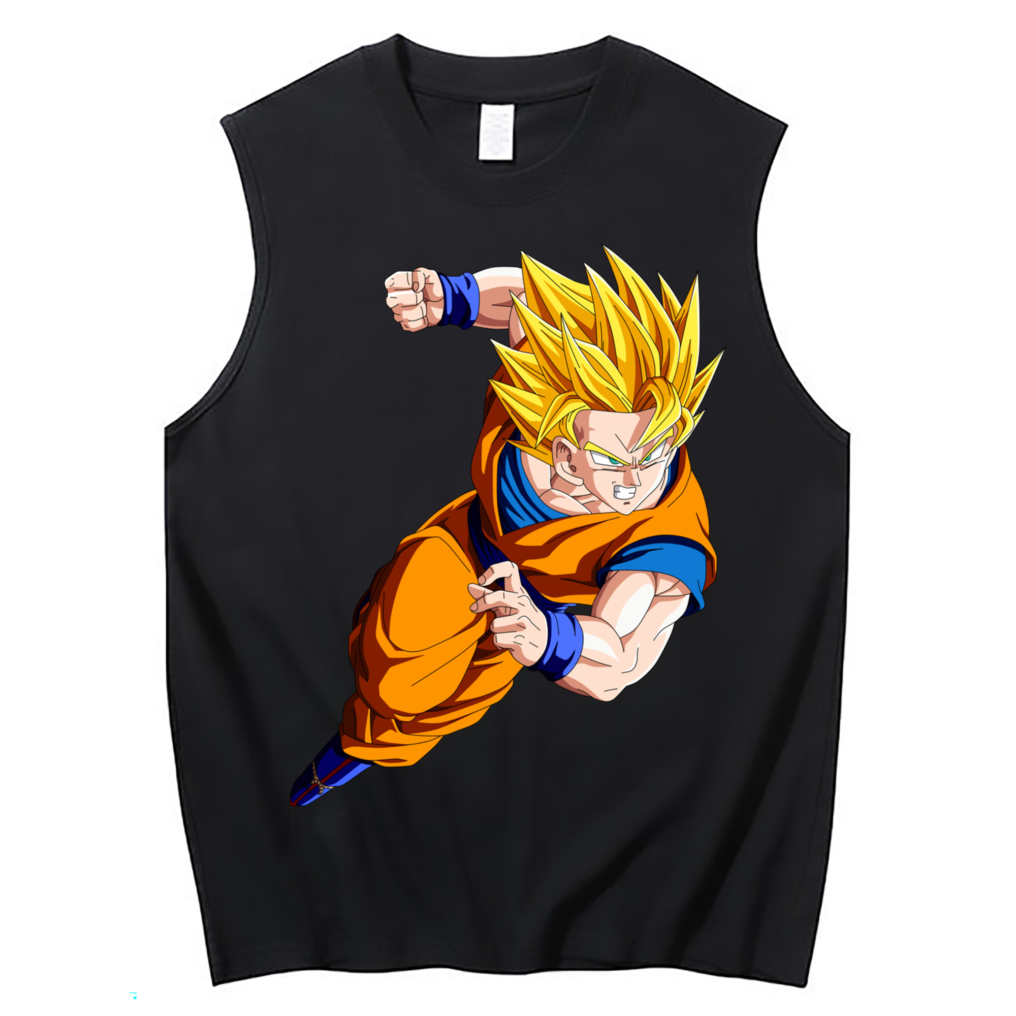 （画像用） ドラゴンボール 孫悟空（そん ごくう）Son Goku カカロット DRAGON BALL Kakarotto コットン100％タンクトップ（フロントプリント）