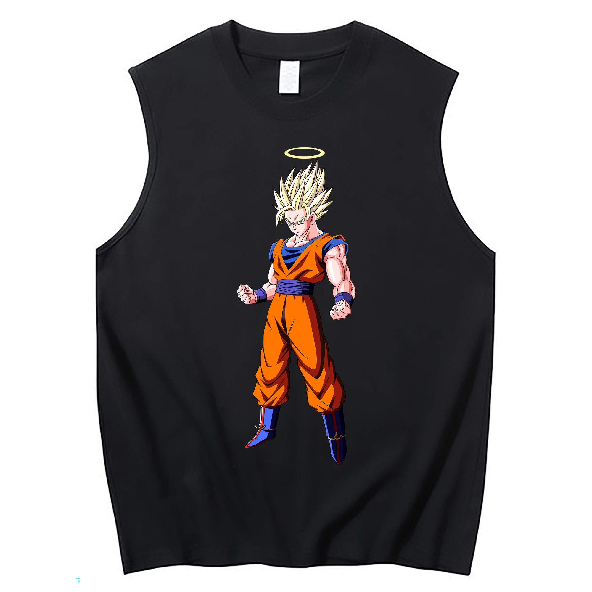 （画像用） ドラゴンボール 孫悟空（そん ごくう）Son Goku カカロット DRAGON BALL Kakarotto コットン100％タンクトップ（フロントプリント）