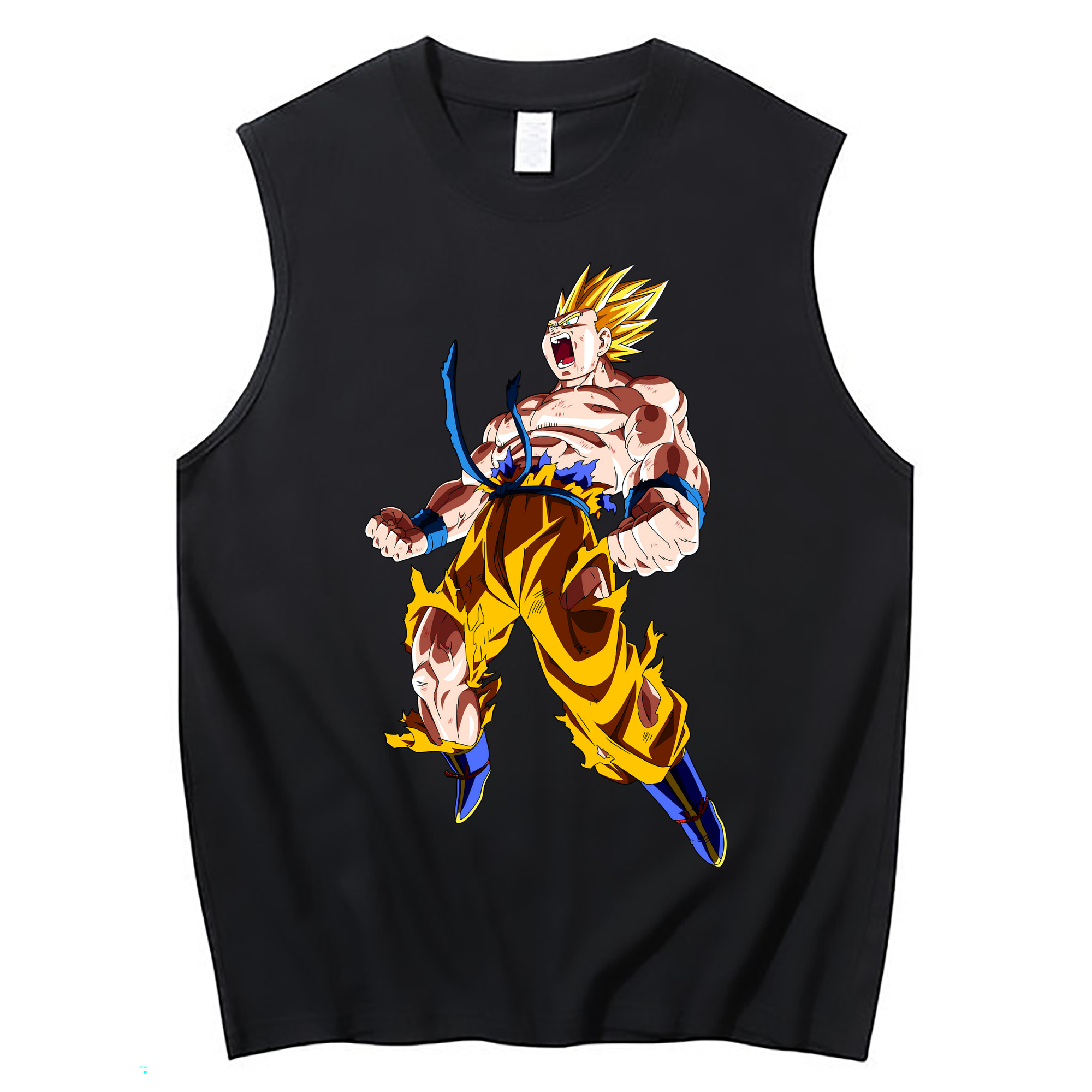 （画像用） ドラゴンボール 孫悟空（そん ごくう）Son Goku カカロット DRAGON BALL Kakarotto コットン100％タンクトップ（フロントプリント）