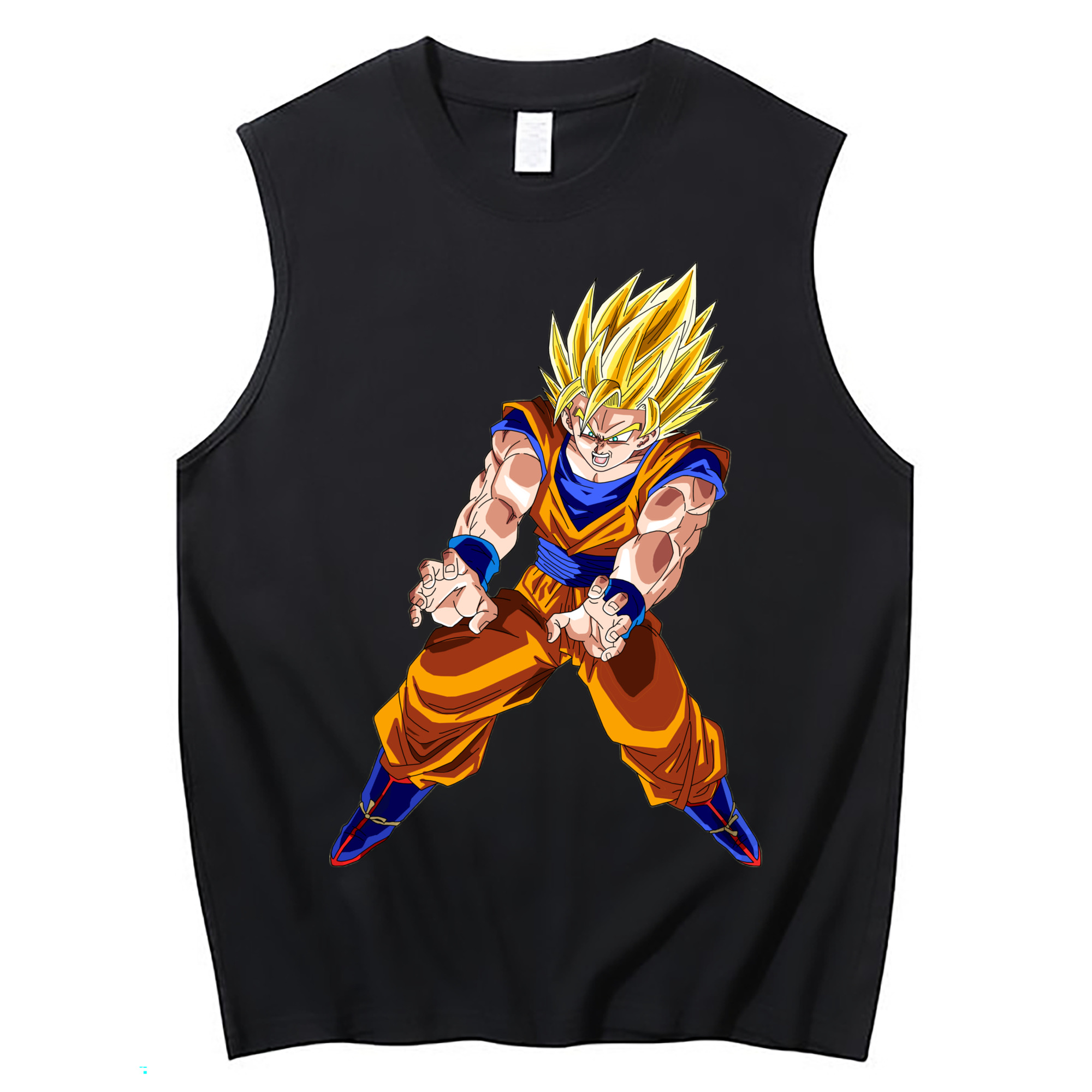 （画像用） ドラゴンボール 孫悟空（そん ごくう）Son Goku カカロット DRAGON BALL Kakarotto コットン100％タンクトップ（フロントプリント）