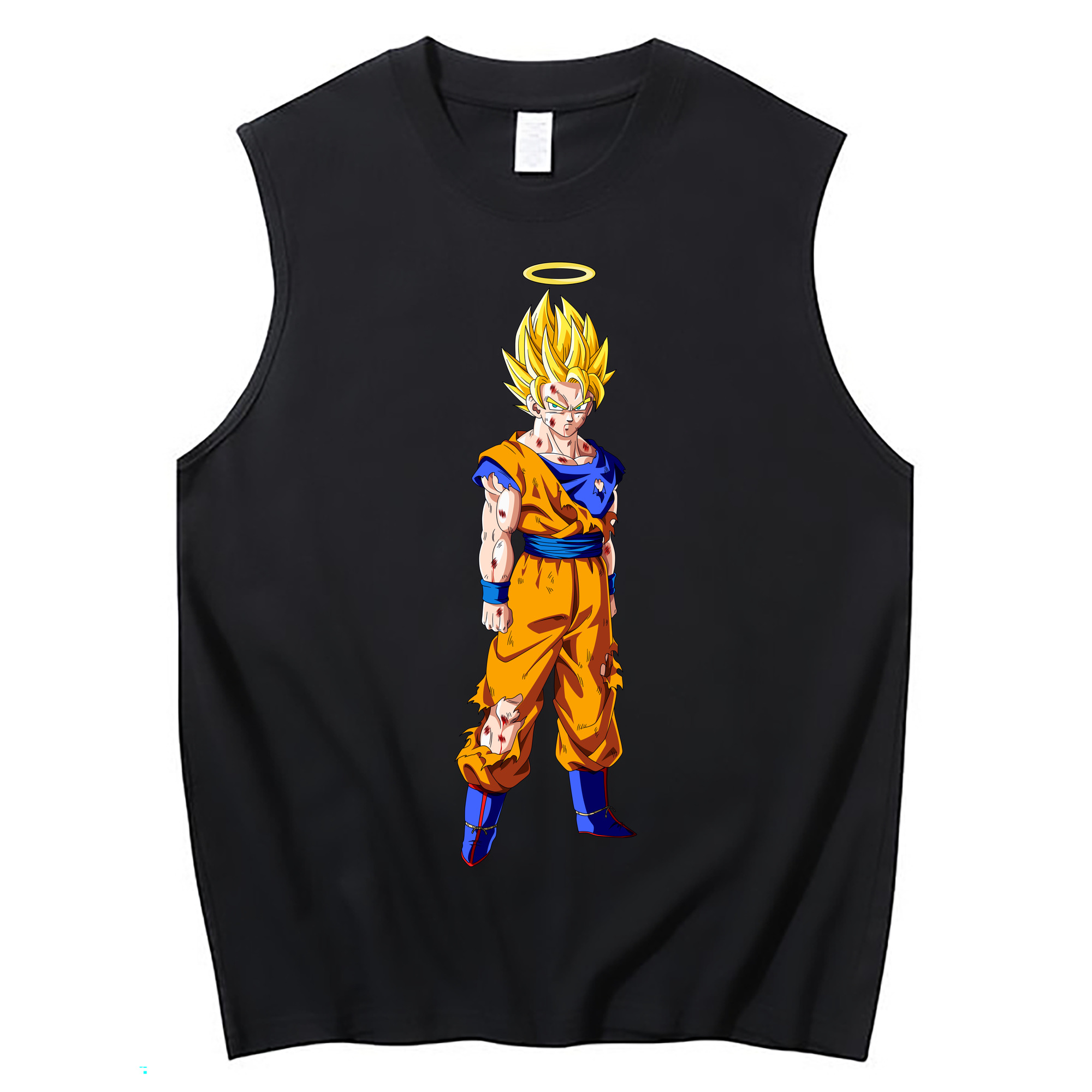 （画像用） ドラゴンボール 孫悟空（そん ごくう）Son Goku カカロット DRAGON BALL Kakarotto コットン100％タンクトップ（フロントプリント）