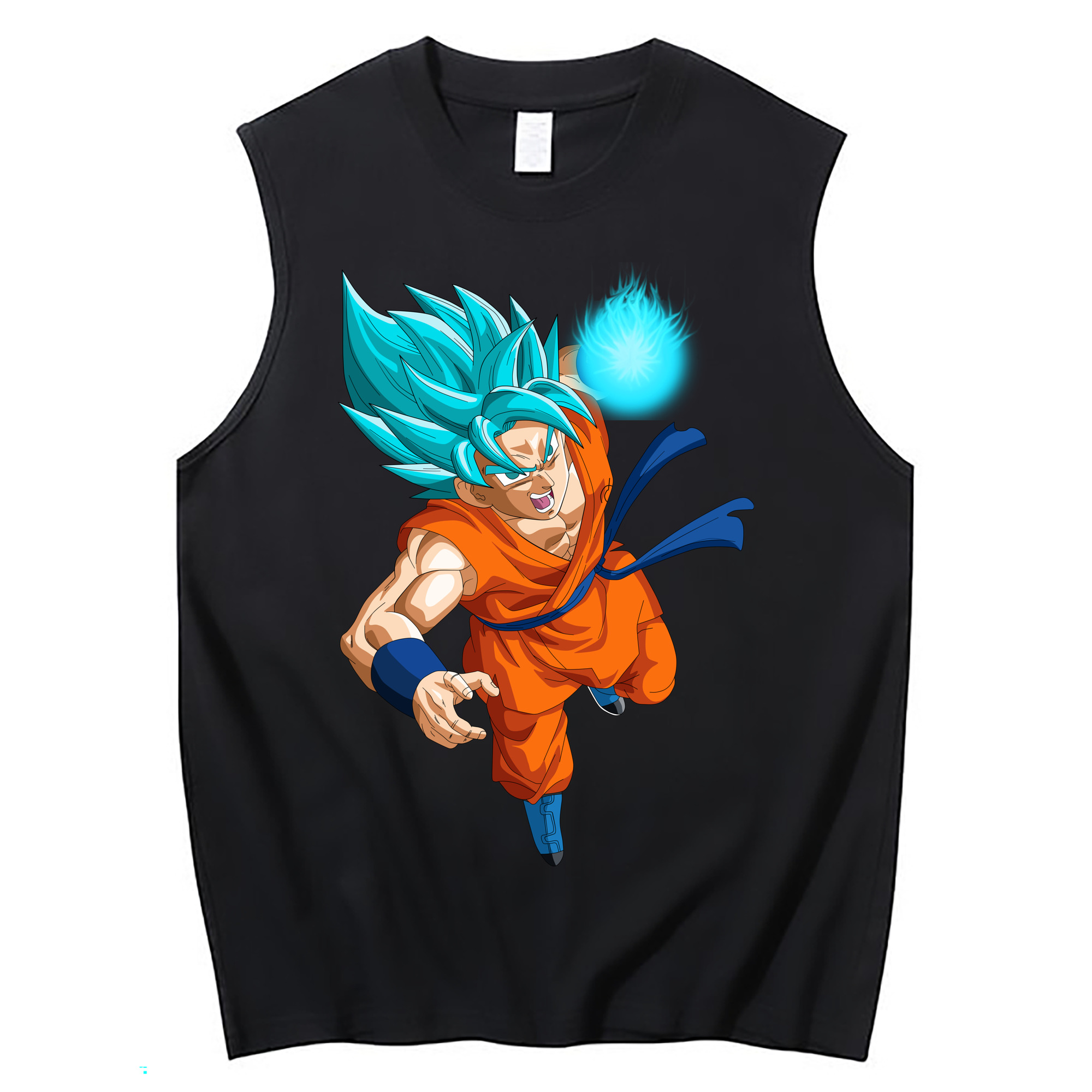 （画像用） ドラゴンボール 孫悟空（そん ごくう）Son Goku カカロット DRAGON BALL Kakarotto コットン100％タンクトップ（フロントプリント）