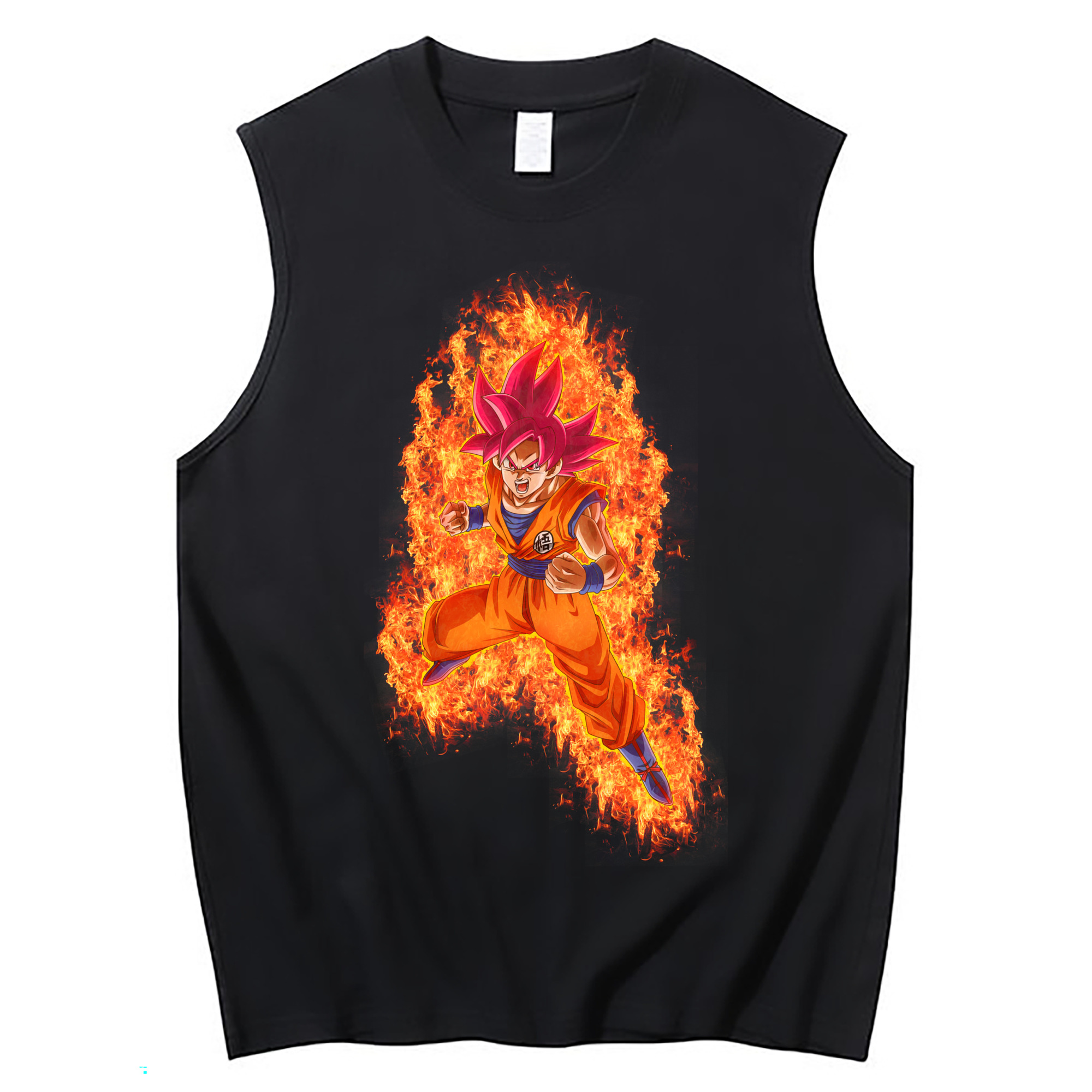 （画像用） ドラゴンボール 孫悟空（そん ごくう）Son Goku カカロット DRAGON BALL Kakarotto コットン100％タンクトップ（フロントプリント）
