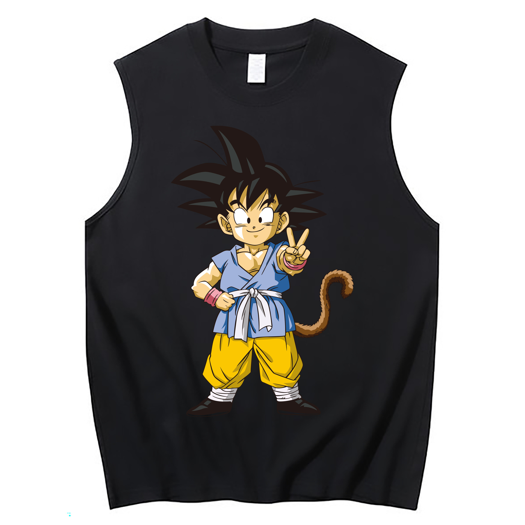 （画像用） ドラゴンボール 孫悟空（そん ごくう）Son Goku カカロット DRAGON BALL Kakarotto コットン100％タンクトップ（フロントプリント）
