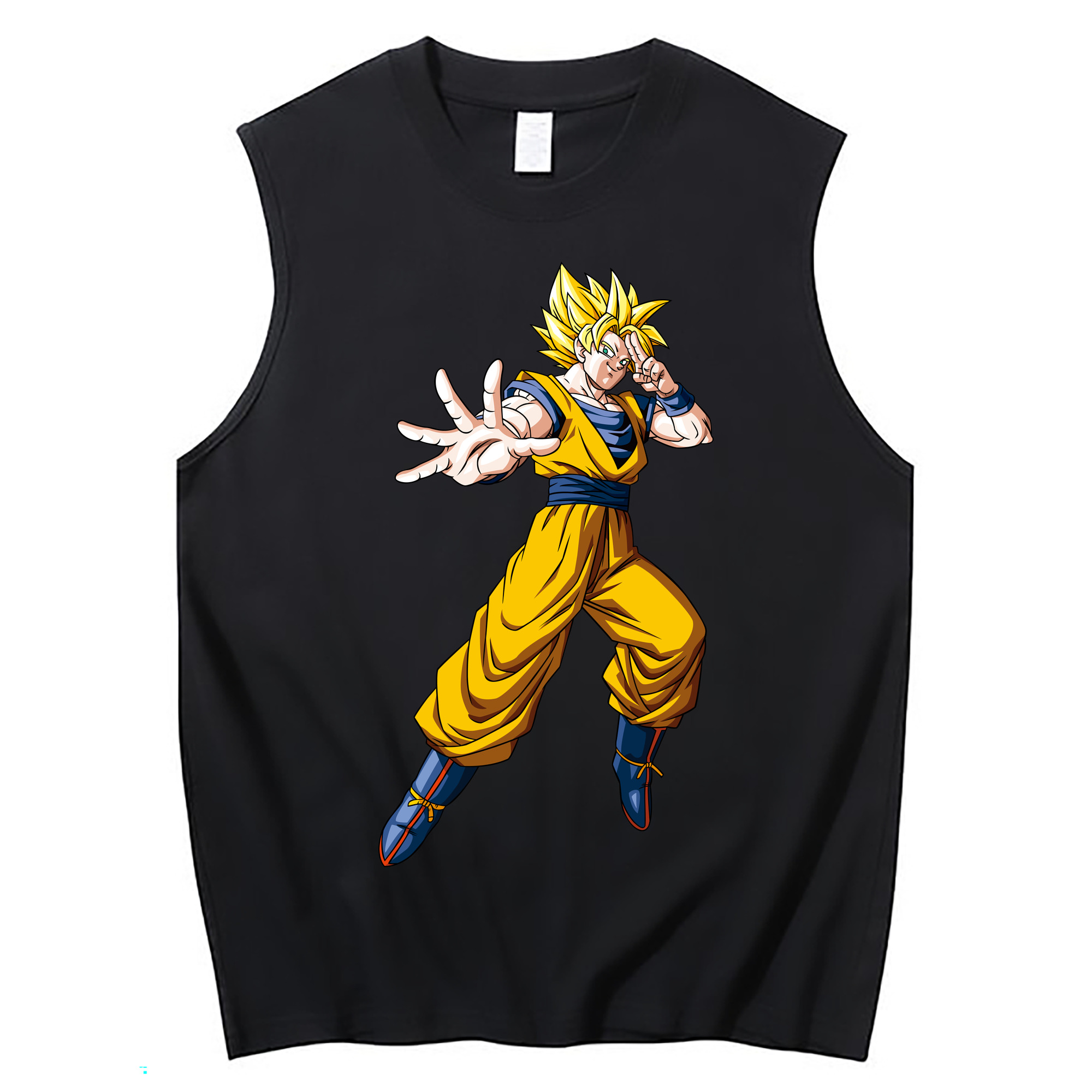 （画像用） ドラゴンボール 孫悟空（そん ごくう）Son Goku カカロット DRAGON BALL Kakarotto コットン100％タンクトップ（フロントプリント）