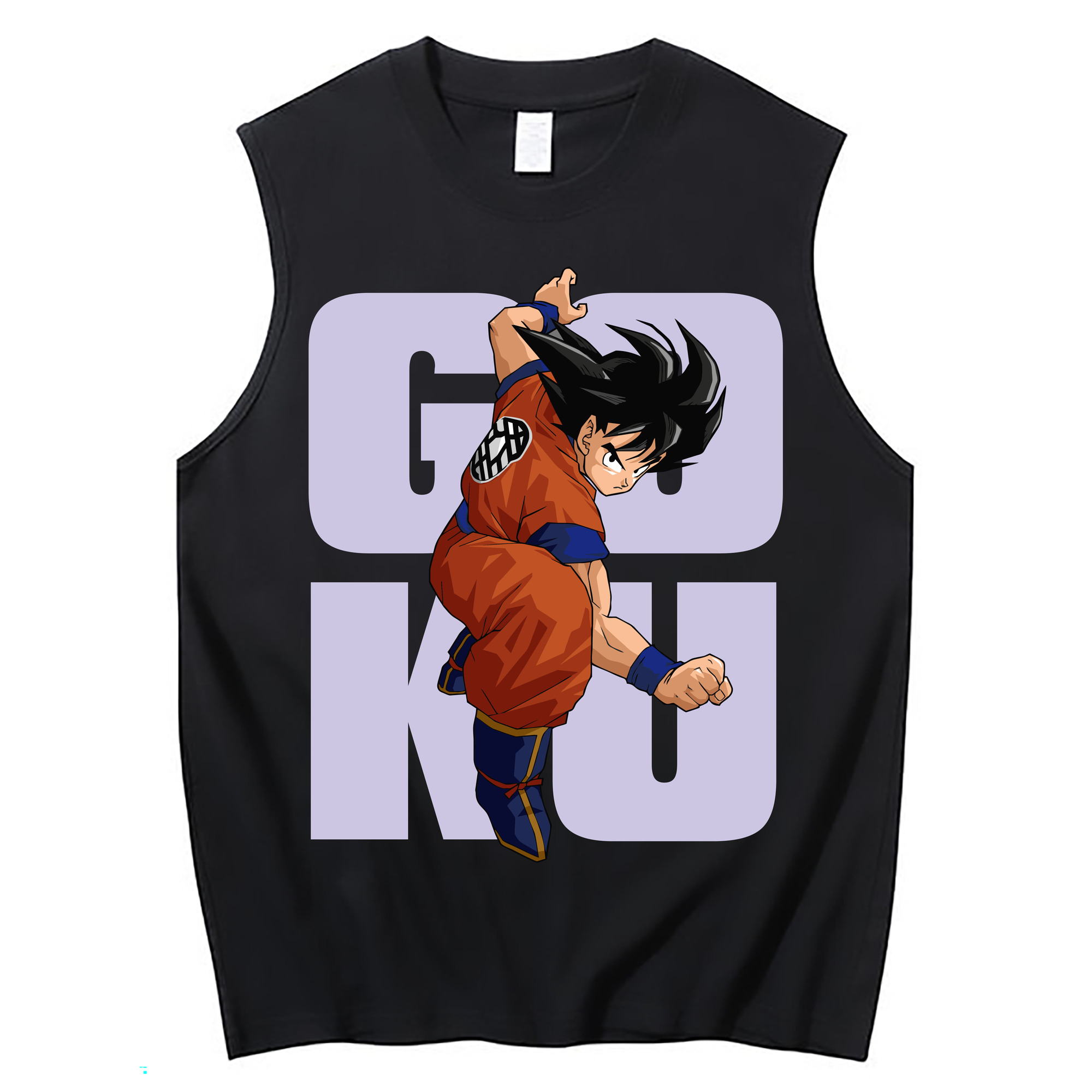 （画像用） ドラゴンボール 孫悟空（そん ごくう）Son Goku カカロット DRAGON BALL Kakarotto コットン100％タンクトップ（フロントプリント）