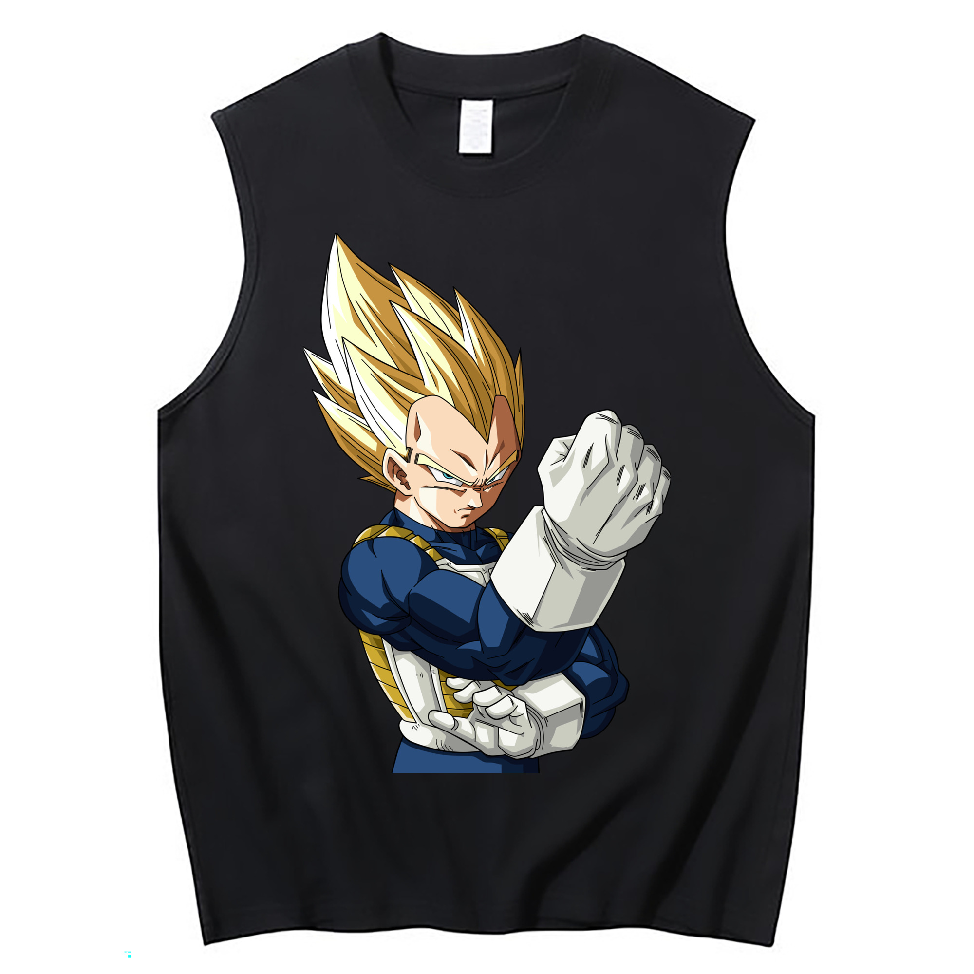 （画像用） ドラゴンボール ベジータ四世（Bejīta Yonsei）DRAGON BALL Vegeta IV コットン100％タンクトップ（フロントプリント）