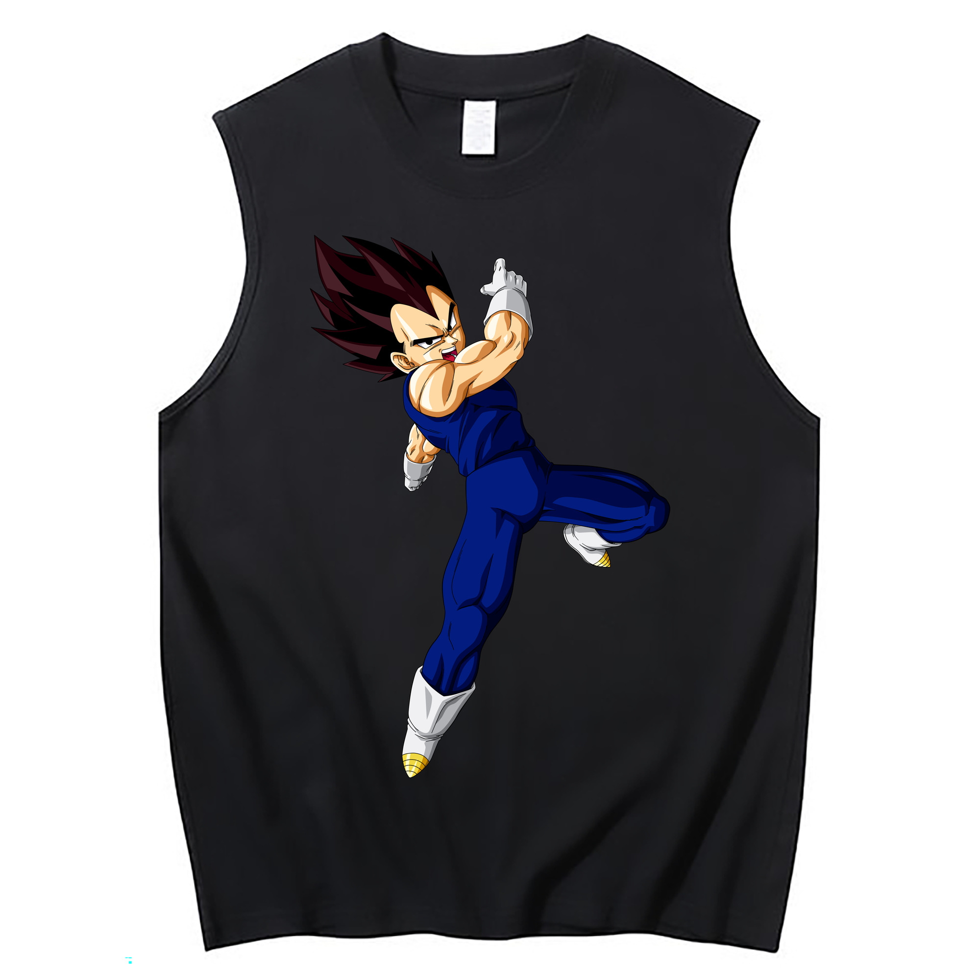 （画像用） ドラゴンボール ベジータ四世（Bejīta Yonsei）DRAGON BALL Vegeta IV コットン100％タンクトップ（フロントプリント）