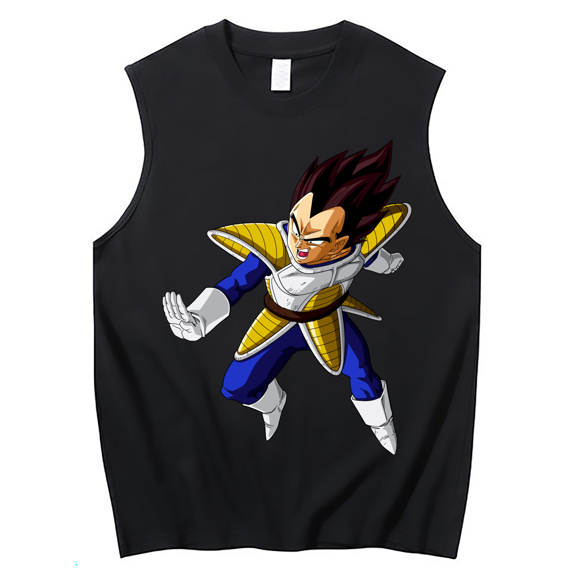 （画像用） ドラゴンボール ベジータ四世（Bejīta Yonsei）DRAGON BALL Vegeta IV コットン100％タンクトップ（フロントプリント）