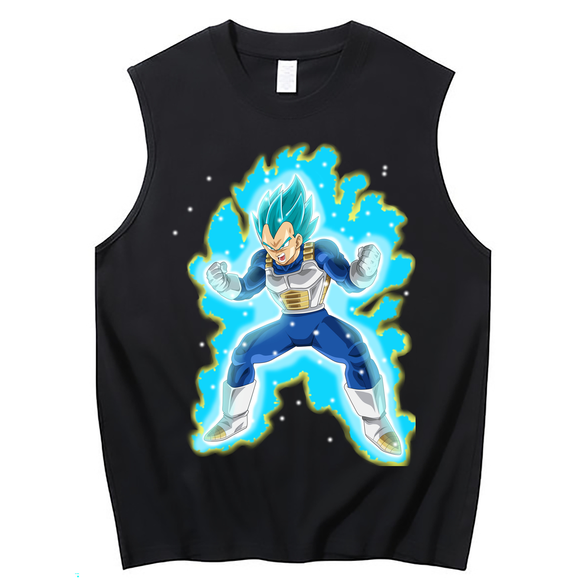 （画像用） ドラゴンボール ベジータ四世（Bejīta Yonsei）DRAGON BALL Vegeta IV コットン100％タンクトップ（フロントプリント）