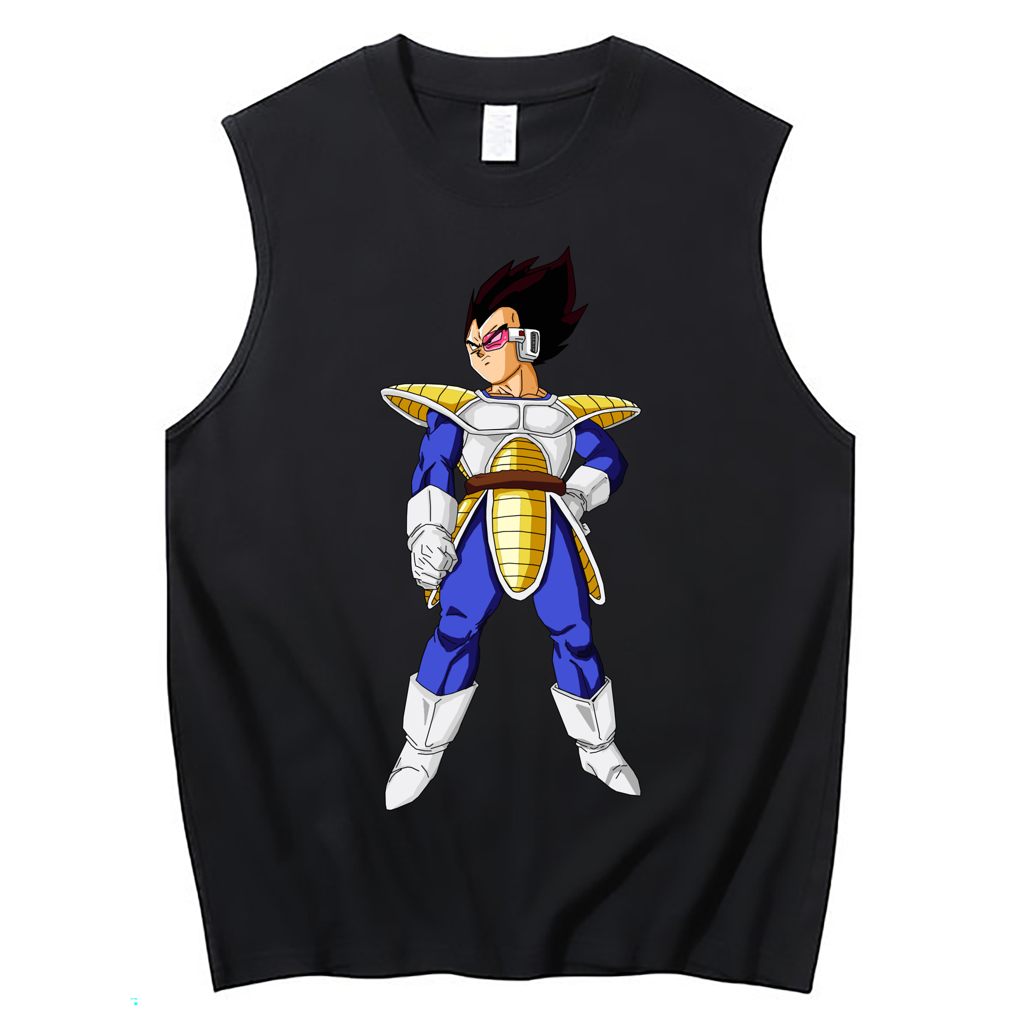 （画像用） ドラゴンボール ベジータ四世（Bejīta Yonsei）DRAGON BALL Vegeta IV コットン100％タンクトップ（フロントプリント）