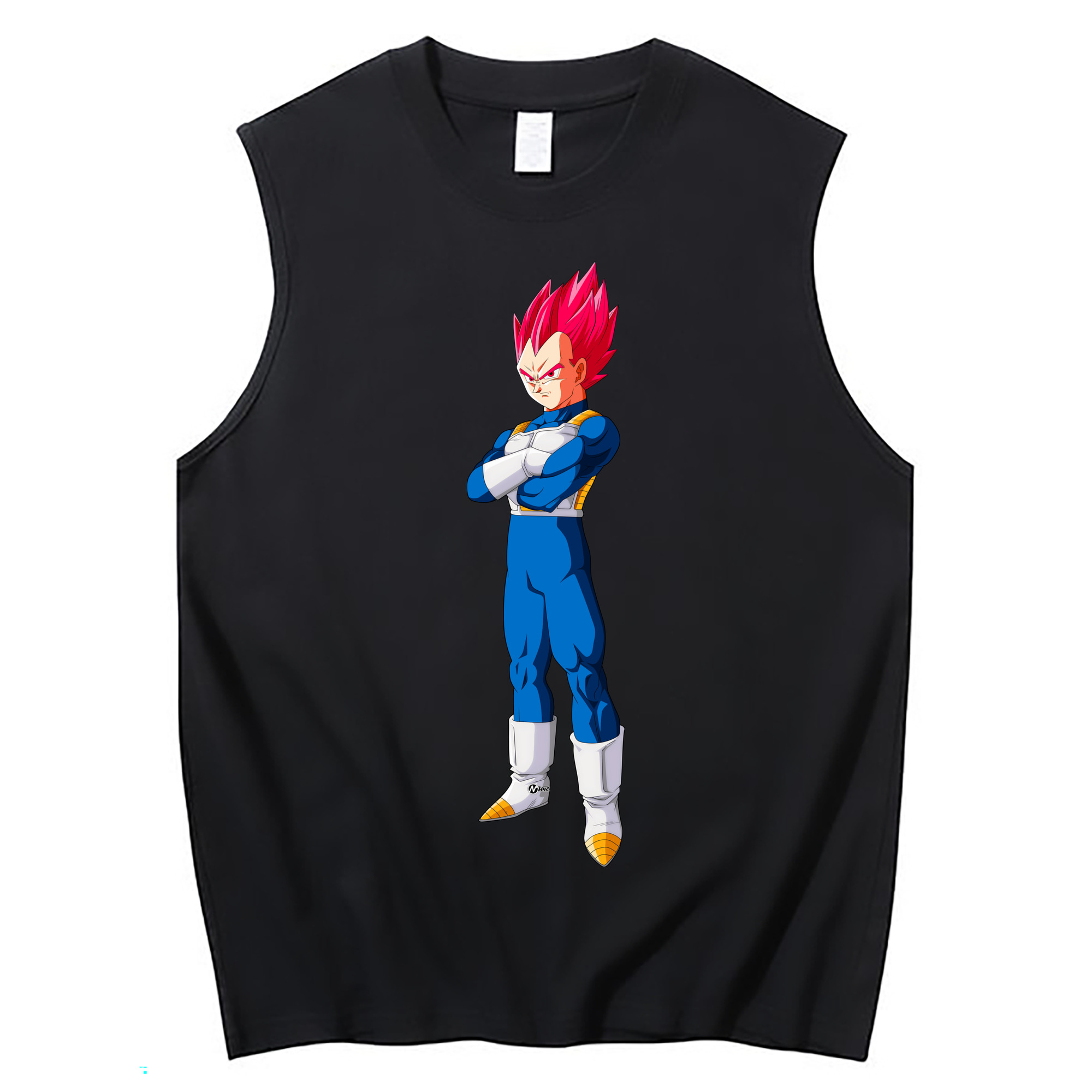 （画像用） ドラゴンボール ベジータ四世（Bejīta Yonsei）DRAGON BALL Vegeta IV コットン100％タンクトップ（フロントプリント）