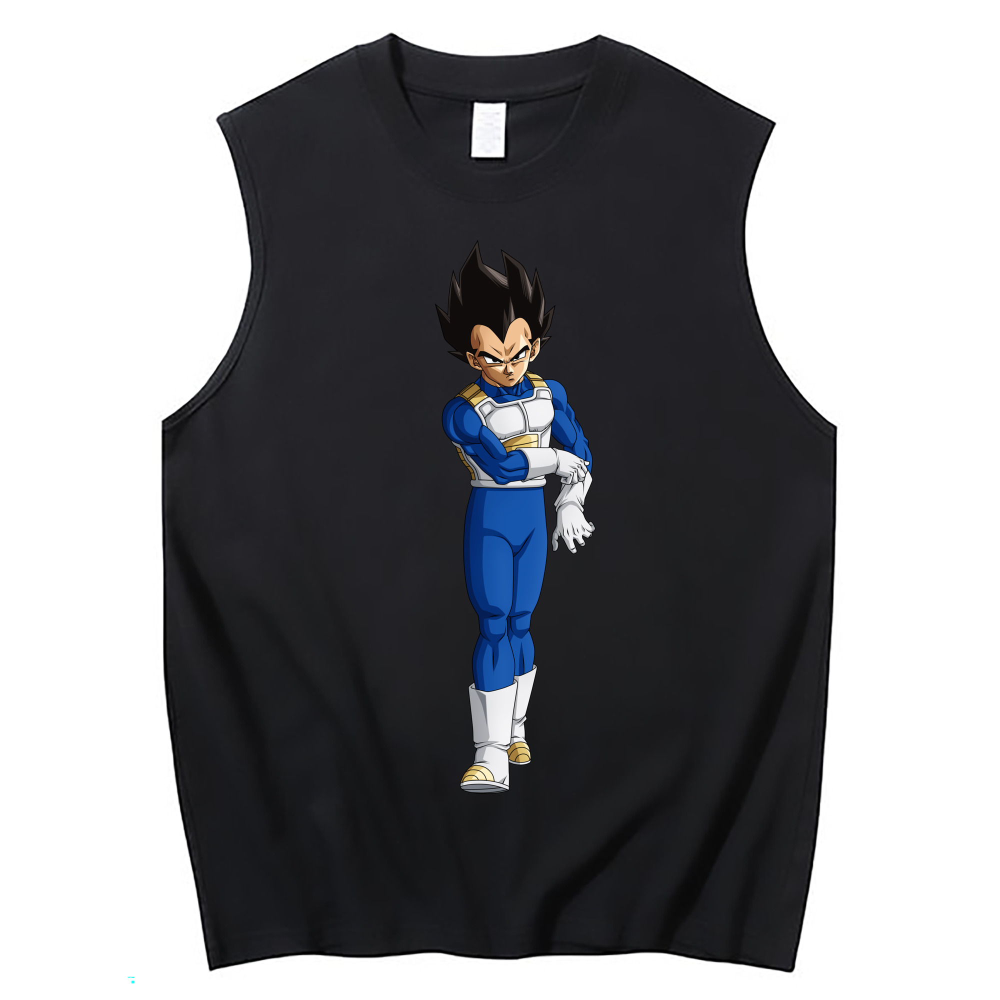 （画像用） ドラゴンボール ベジータ四世（Bejīta Yonsei）DRAGON BALL Vegeta IV コットン100％タンクトップ（フロントプリント）