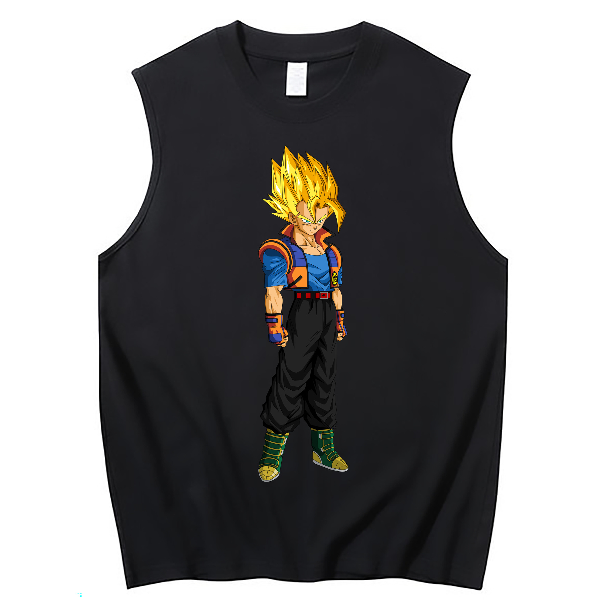 （画像用） ドラゴンボール ベジータ四世（Bejīta Yonsei）DRAGON BALL Vegeta IV コットン100％タンクトップ（フロントプリント）