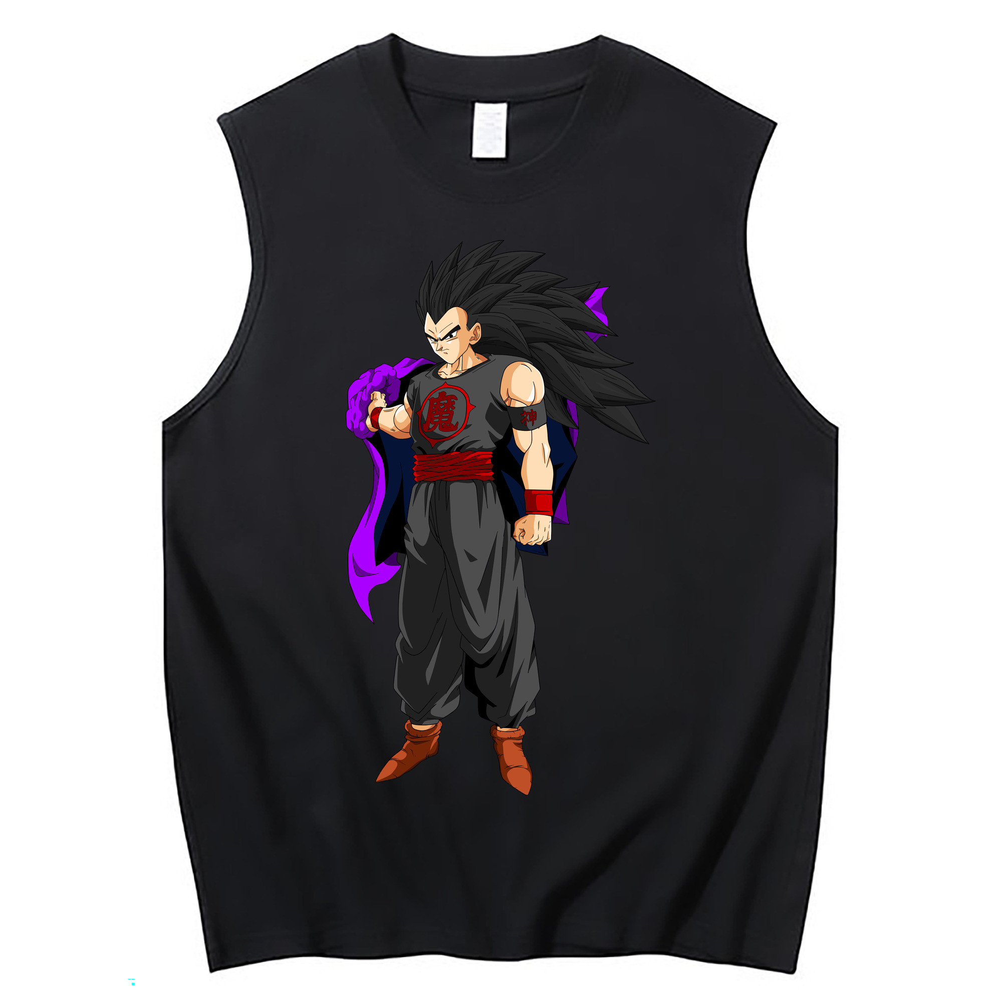 （画像用） ドラゴンボール ベジータ四世（Bejīta Yonsei）DRAGON BALL Vegeta IV コットン100％タンクトップ（フロントプリント）