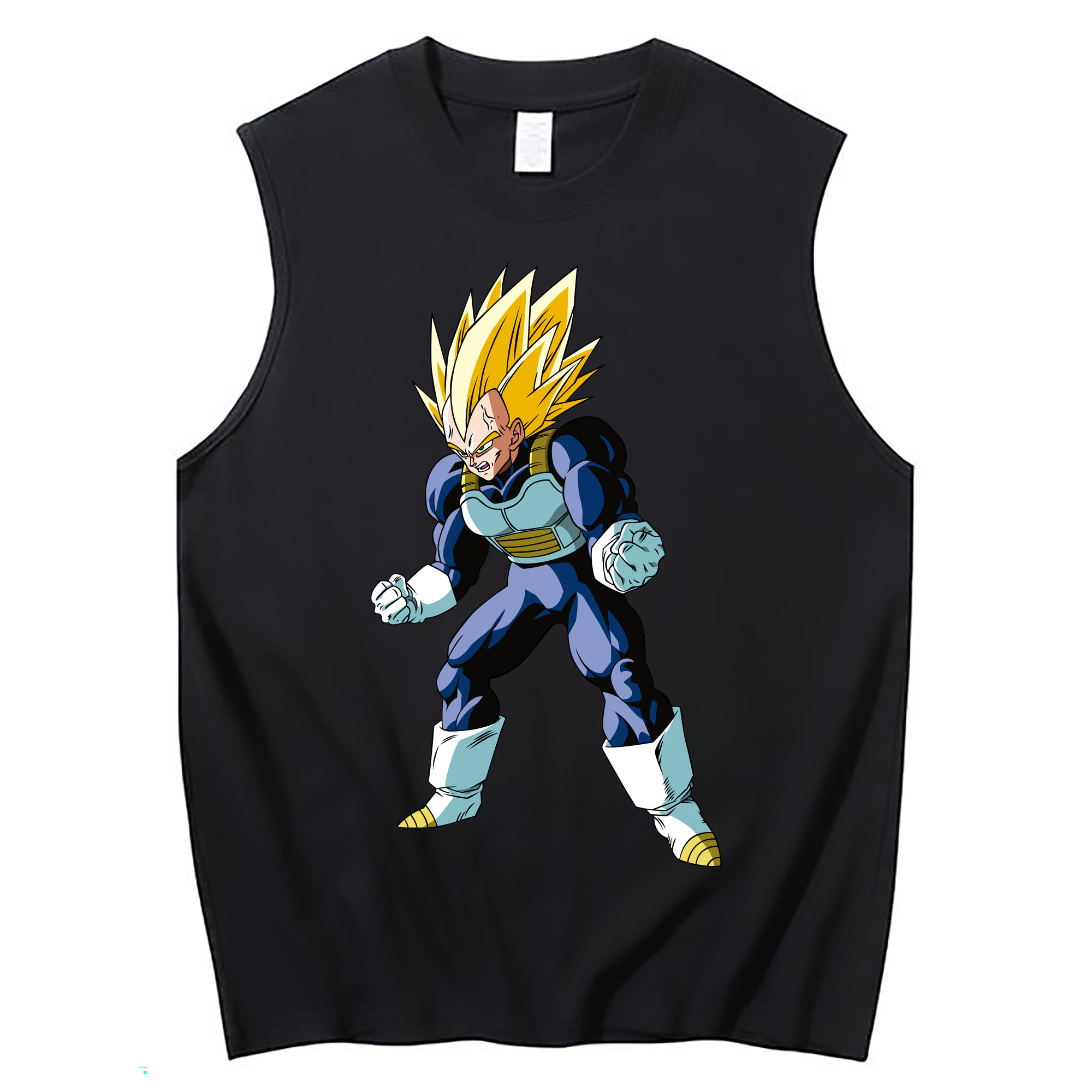 （画像用） ドラゴンボール ベジータ四世（Bejīta Yonsei）DRAGON BALL Vegeta IV コットン100％タンクトップ（フロントプリント）