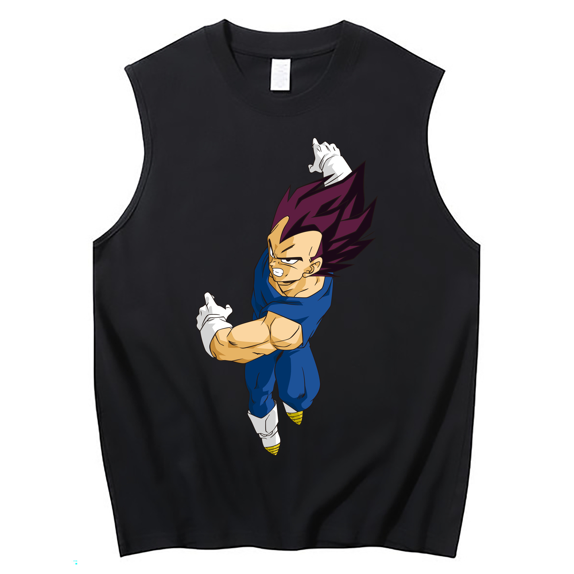（画像用） ドラゴンボール ベジータ四世（Bejīta Yonsei）DRAGON BALL Vegeta IV コットン100％タンクトップ（フロントプリント）