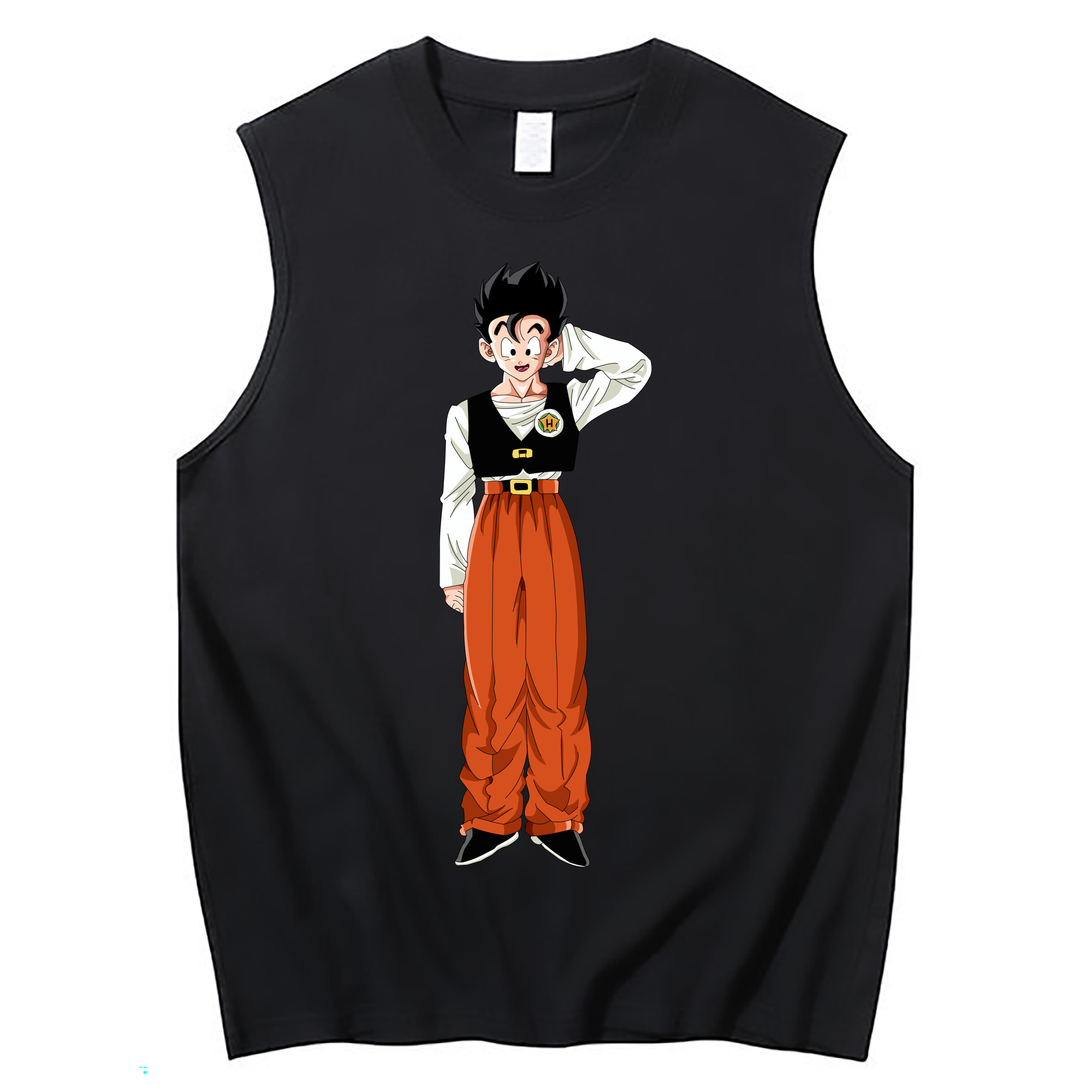 （画像用） ドラゴンボール 孫 悟飯（そんごはん）DRAGON BALL Son Gohan コットン100％タンクトップ（フロントプリント）
