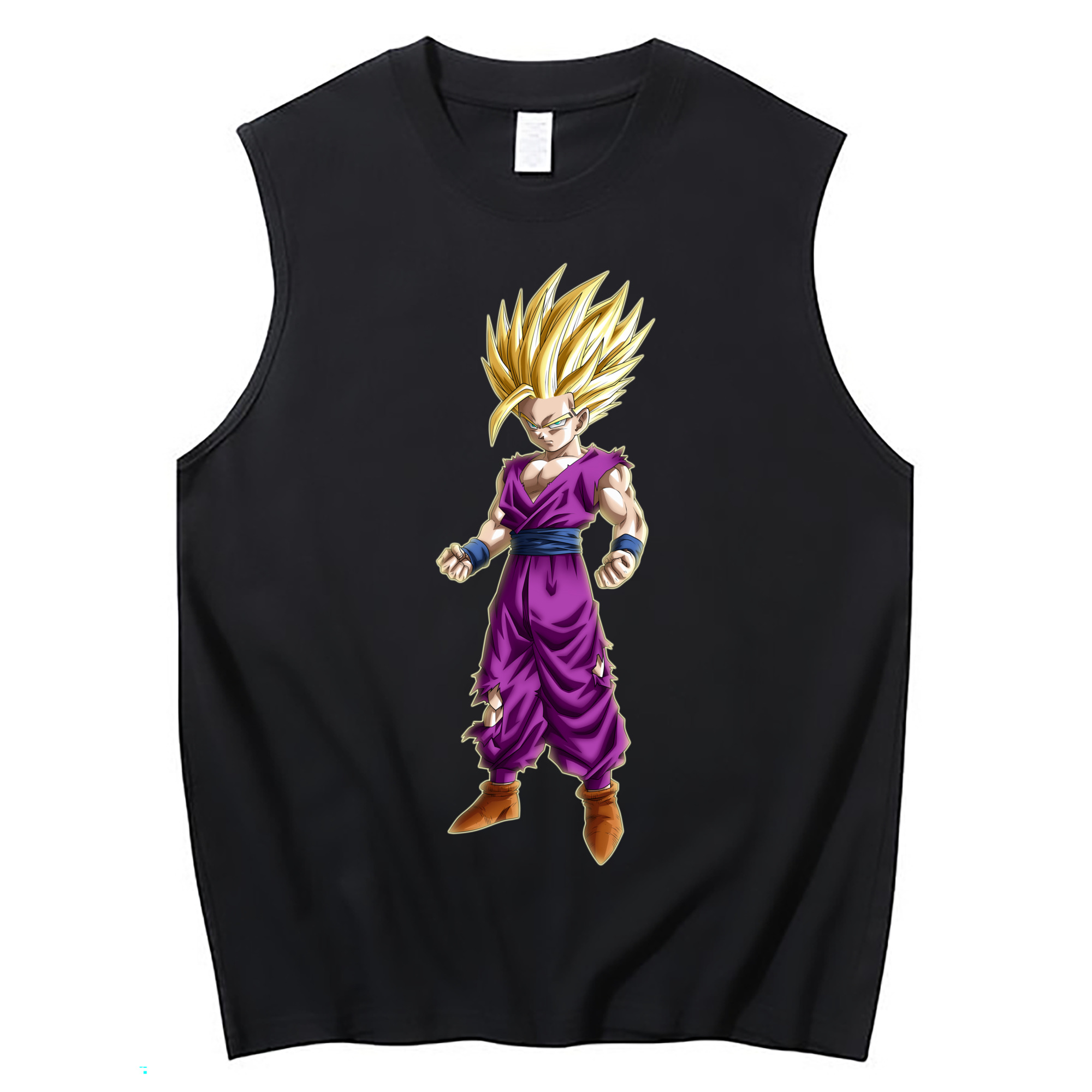 （画像用） ドラゴンボール 孫 悟飯（そんごはん）DRAGON BALL Son Gohan コットン100％タンクトップ（フロントプリント）