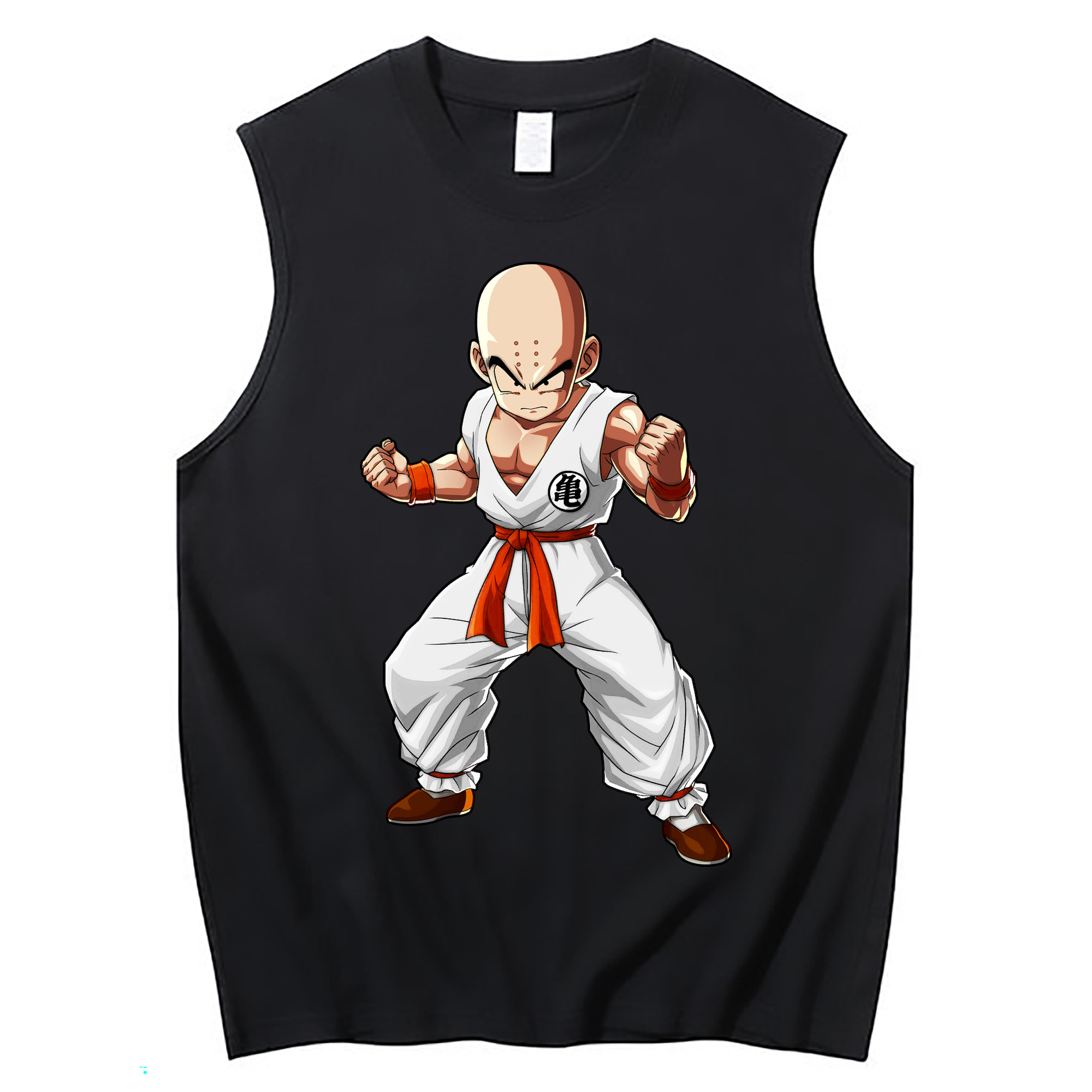 （画像用） ドラゴンボール クリリン DRAGON BALL krillin コットン100％タンクトップ（フロントプリント）