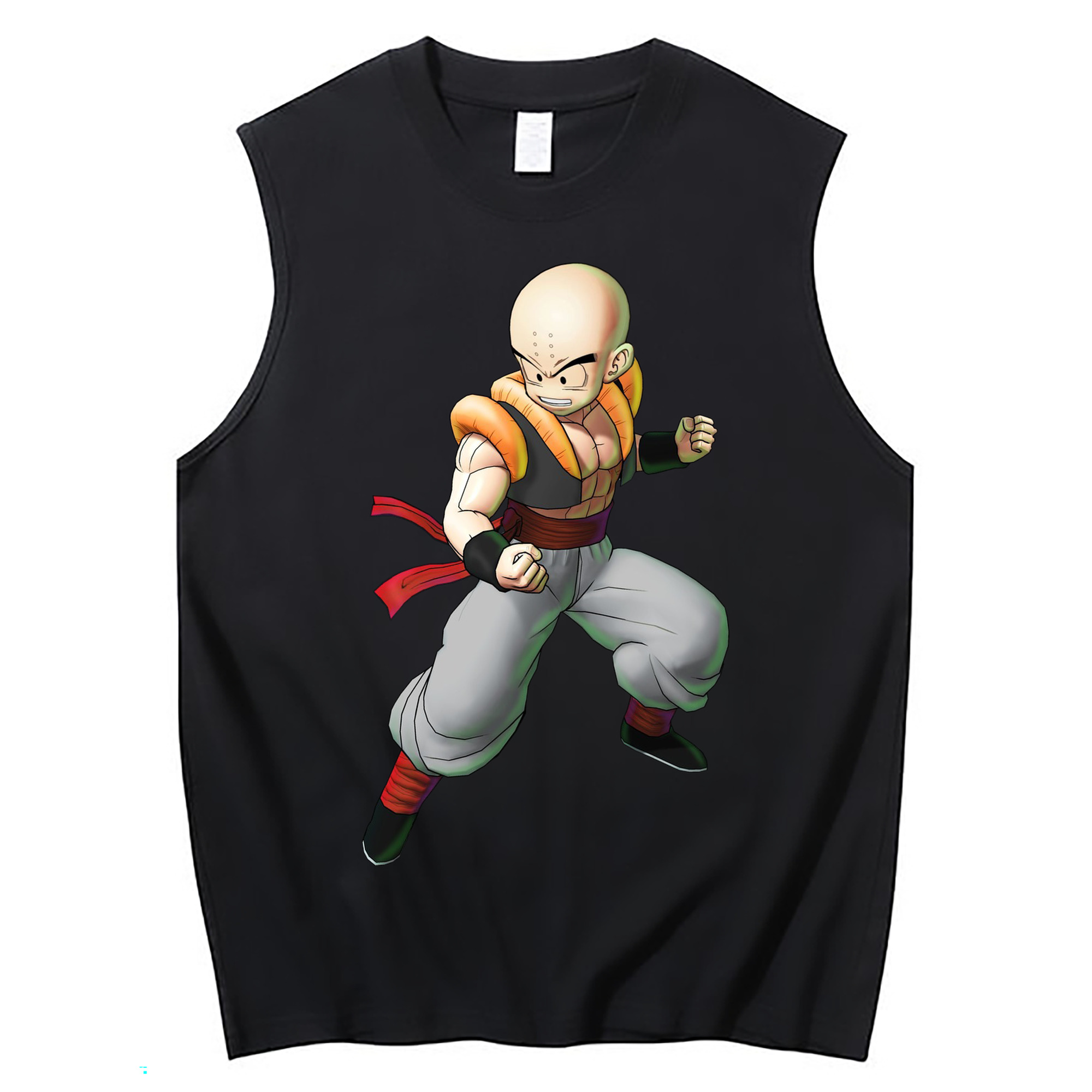 （画像用） ドラゴンボール クリリン DRAGON BALL krillin コットン100％タンクトップ（フロントプリント）