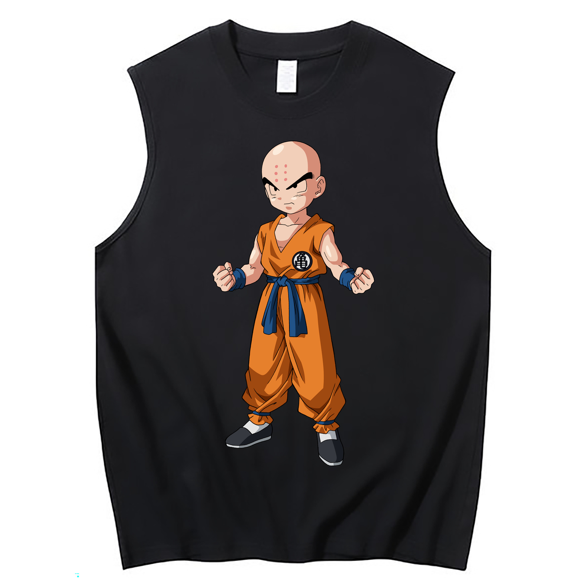 （画像用） ドラゴンボール クリリン DRAGON BALL krillin コットン100％タンクトップ（フロントプリント）