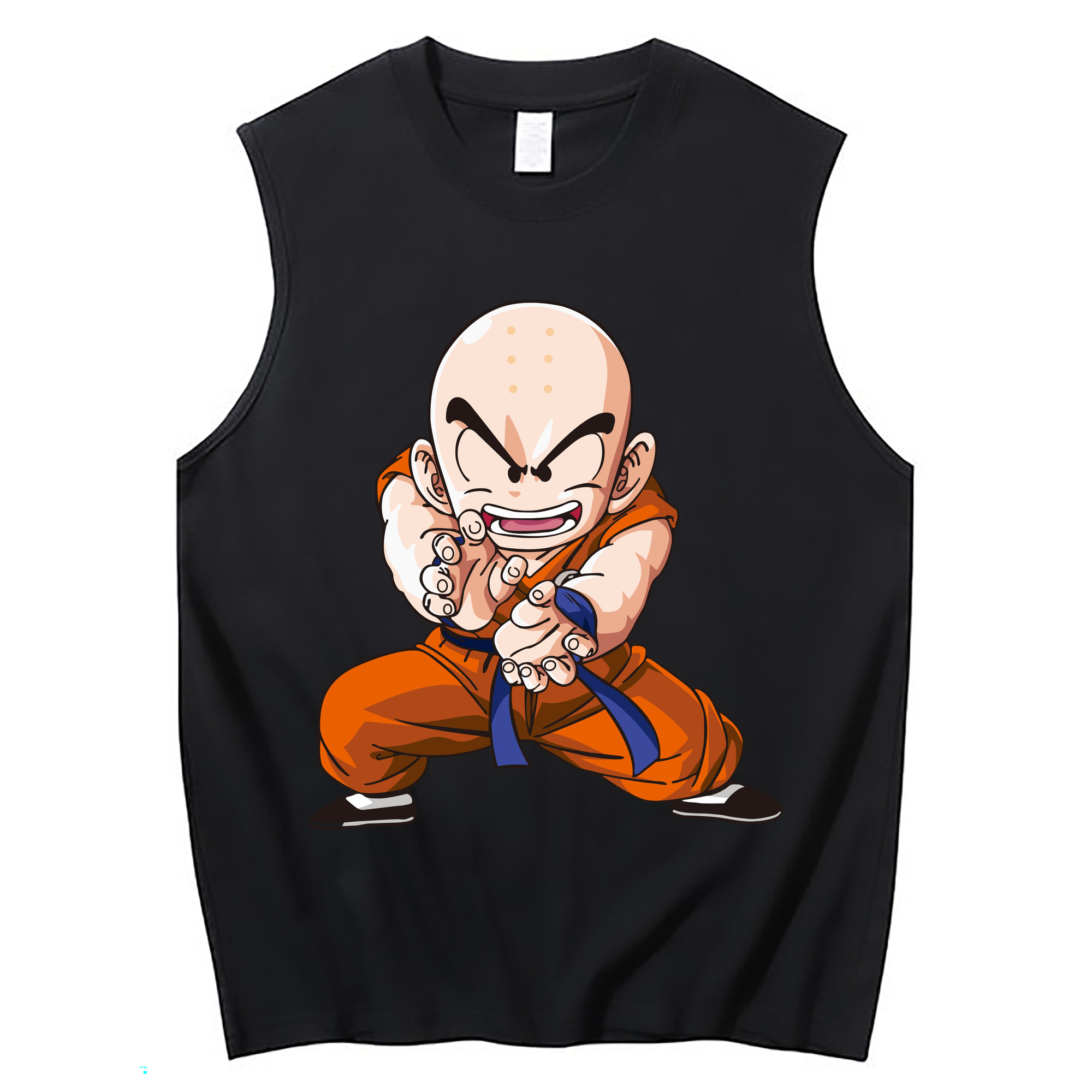 （画像用） ドラゴンボール クリリン DRAGON BALL krillin コットン100％タンクトップ（フロントプリント）